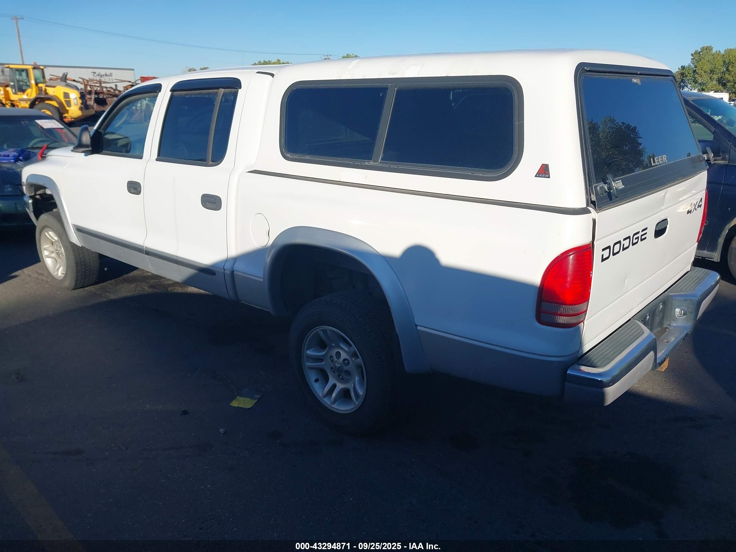 2001 Dodge Dakota Slt/sport White vin: 1B7HG2AZ31S328798