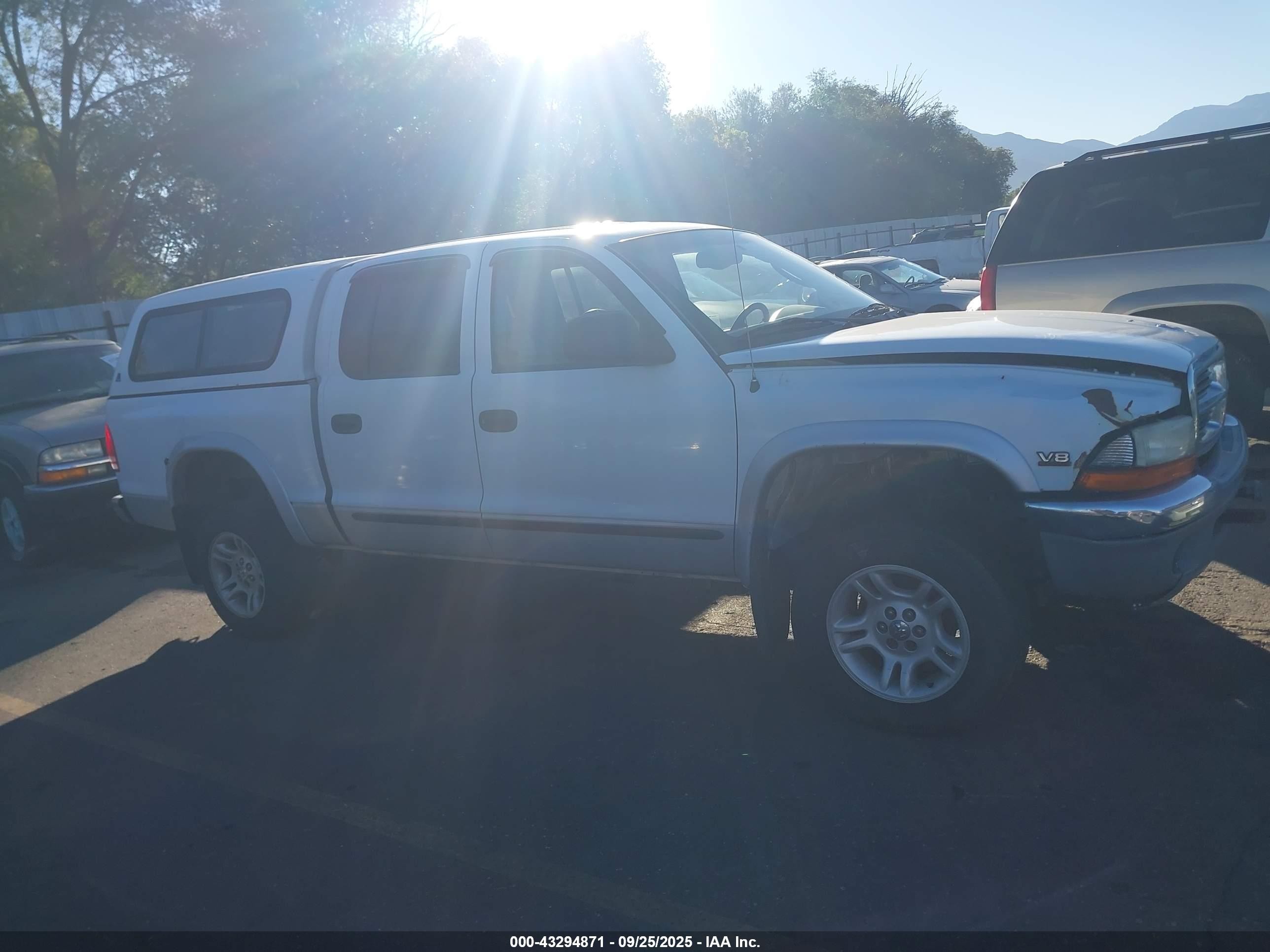 2001 Dodge Dakota Slt/sport White vin: 1B7HG2AZ31S328798