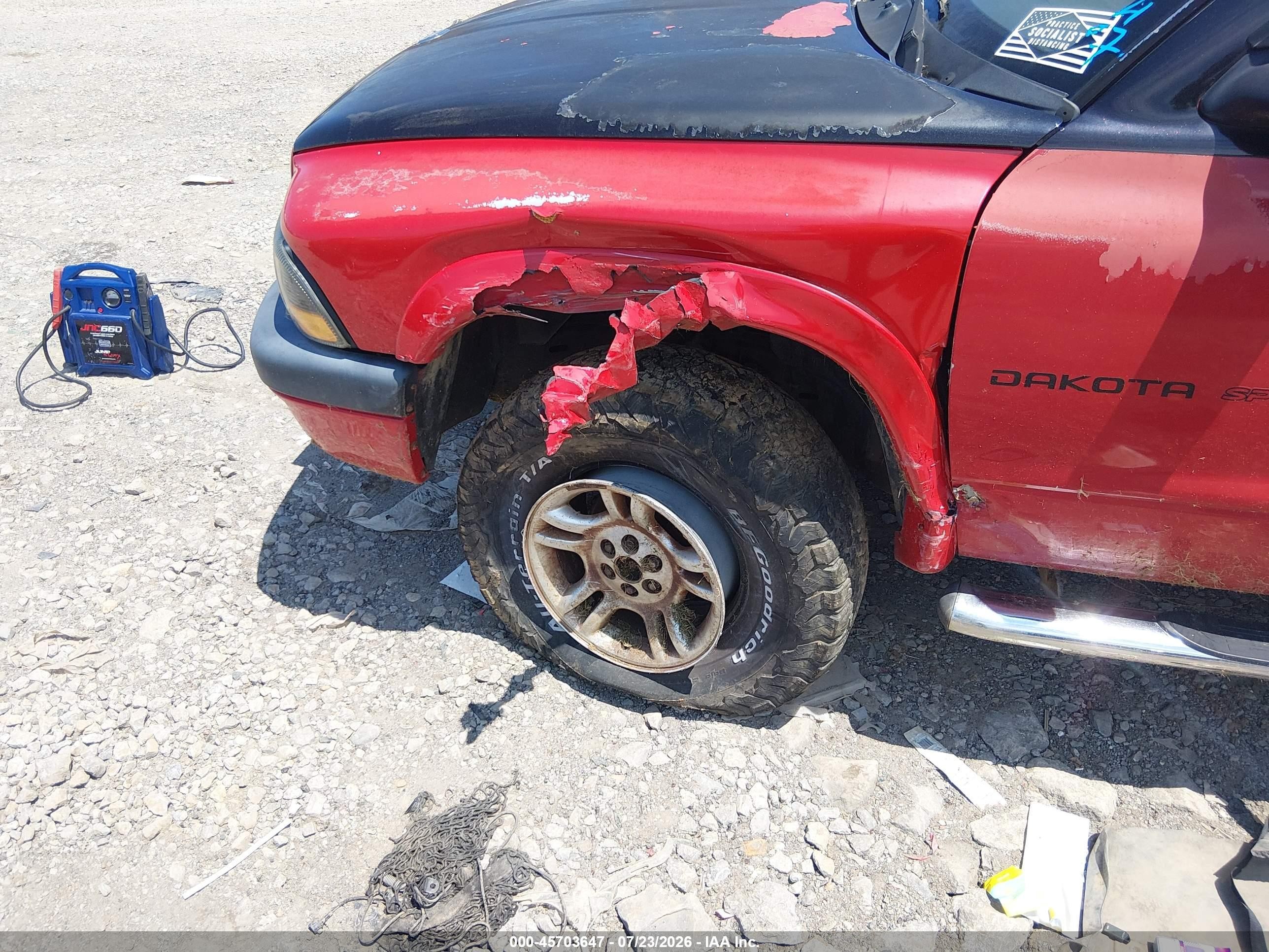 2002 Dodge Dakota Sport Red vin: 1B7HG38N02S549835