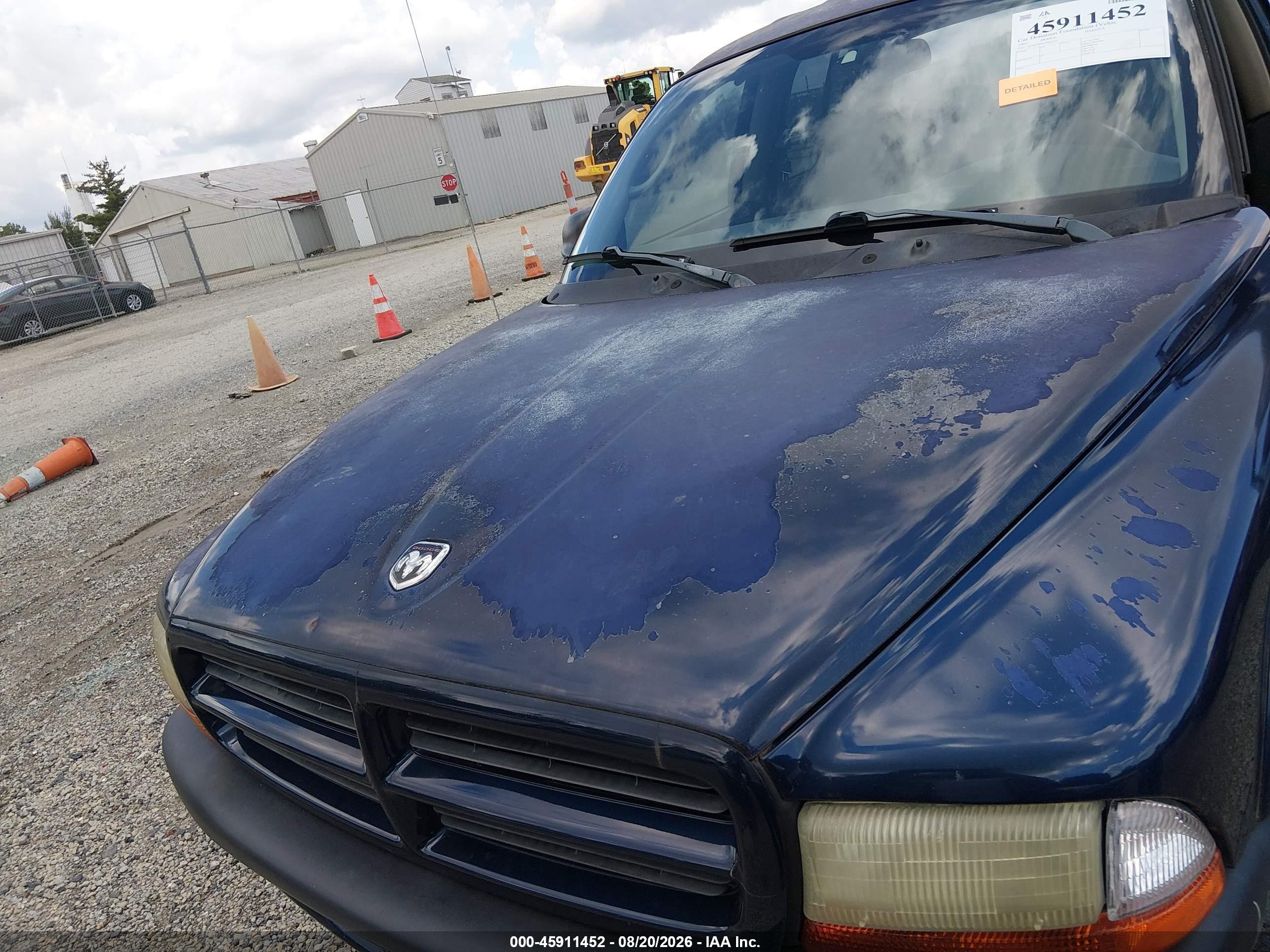 2002 Dodge Dakota Sport Синий vin: 1B7HG38N82S646233