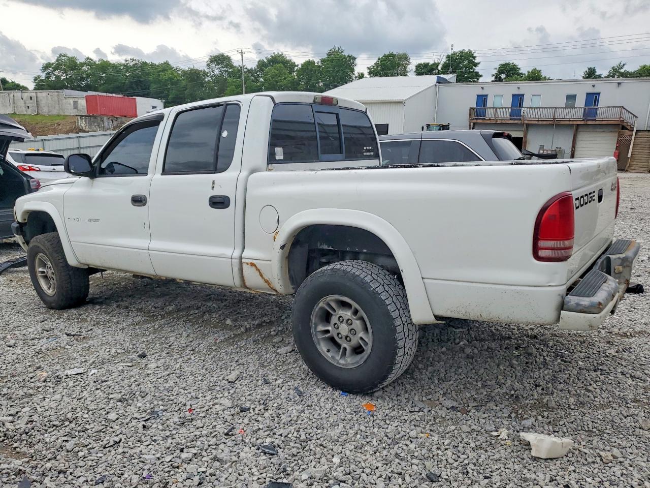 2002 Dodge Dakota Quad Sport White vin: 1B7HG38NX2S702673