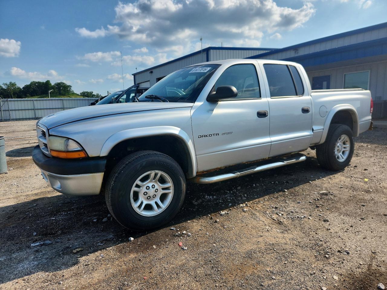 2002 Dodge Dakota Quad Sport Silver vin: 1B7HG38X42S696600