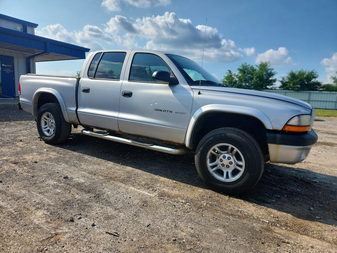 2002 Dodge Dakota Quad Sport Silver vin: 1B7HG38X42S696600