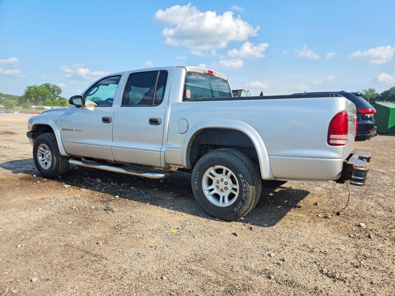 2002 Dodge Dakota Quad Sport Silver vin: 1B7HG38X42S696600
