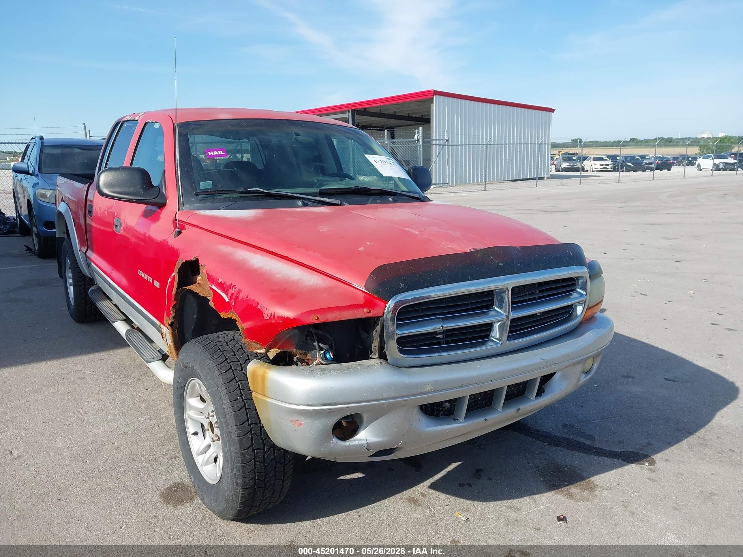 2002 Dodge Dakota Slt Red vin: 1B7HG48N02S588253