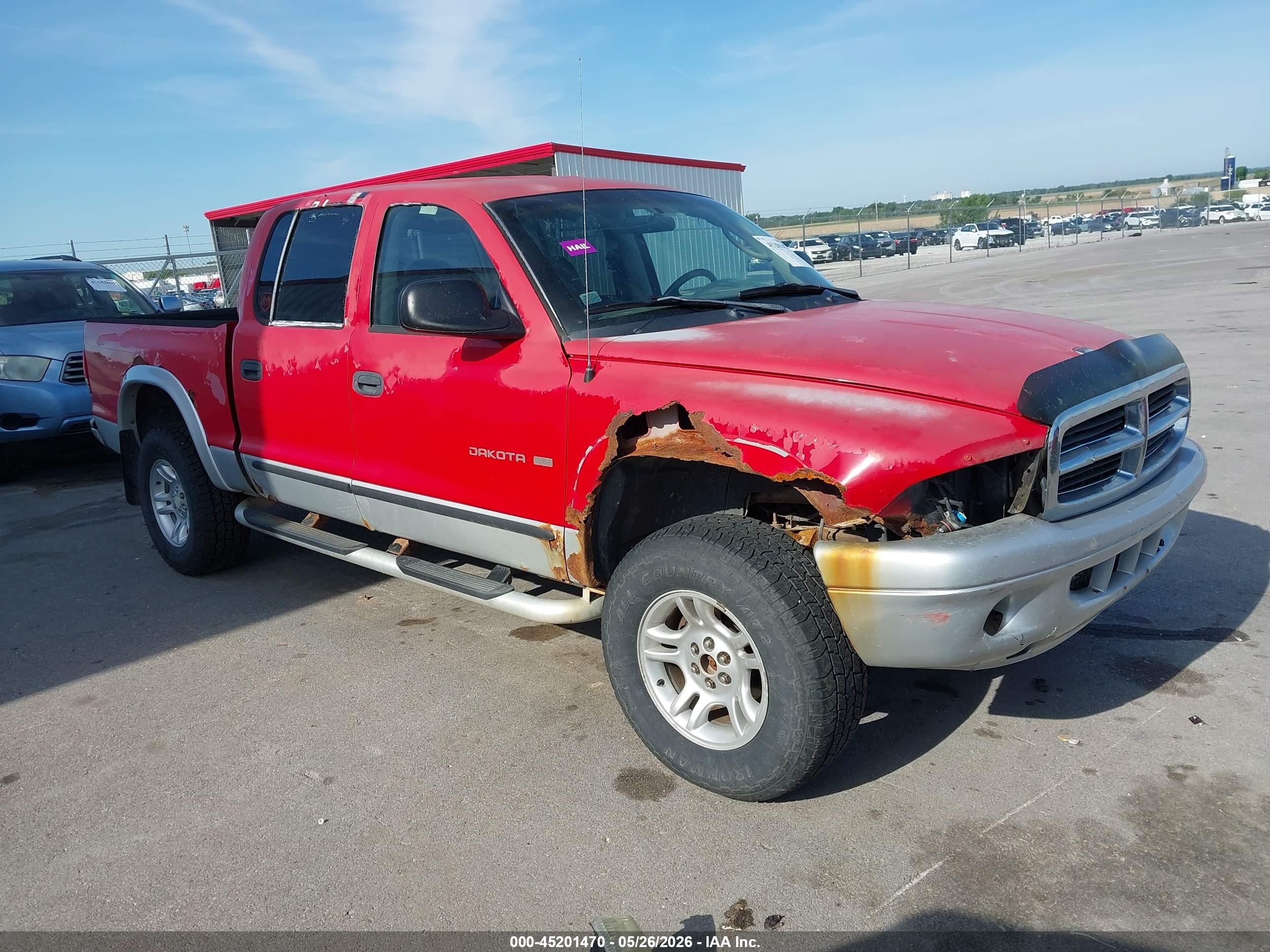 2002 Dodge Dakota Slt Red vin: 1B7HG48N02S588253