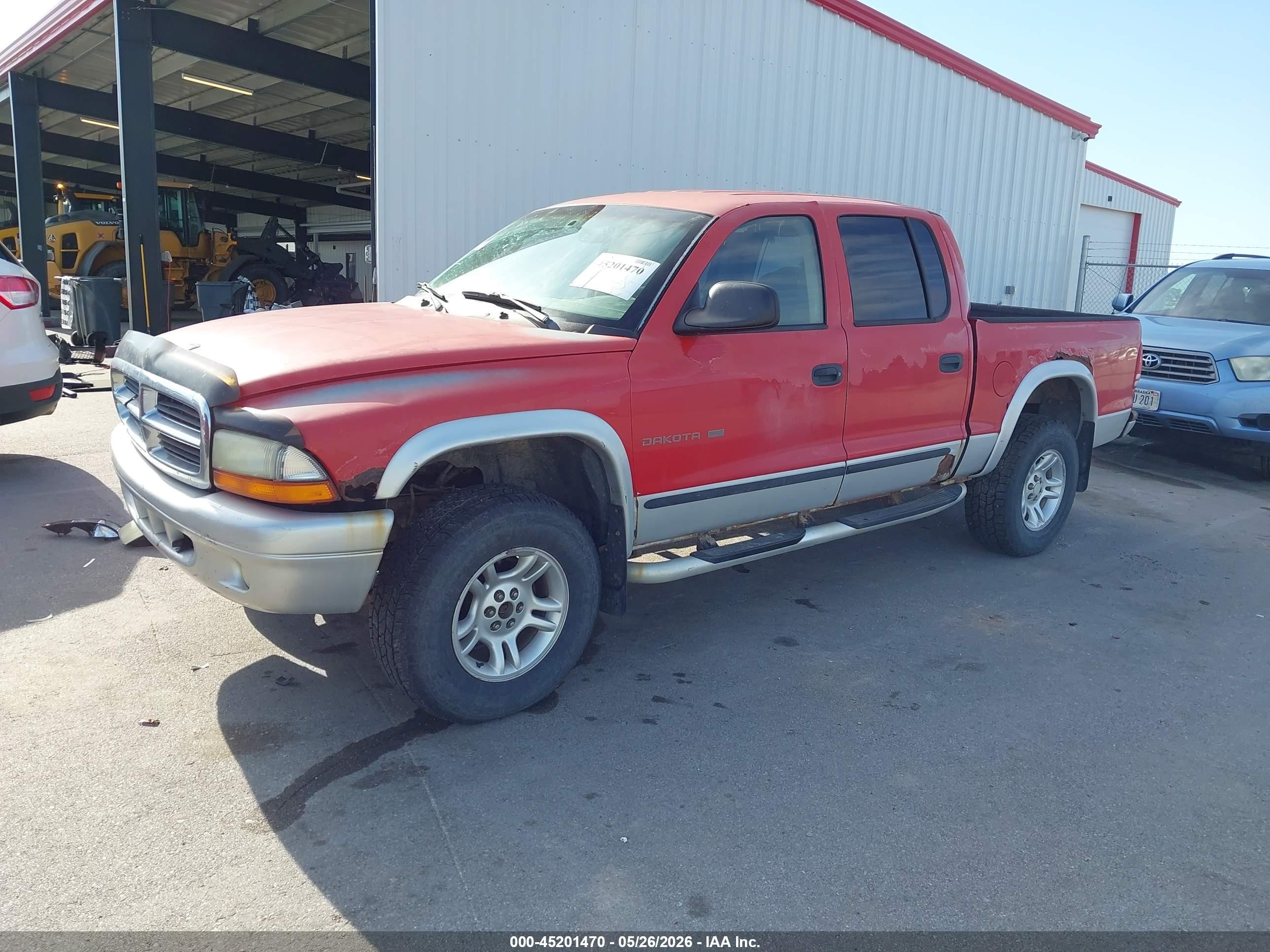 2002 Dodge Dakota Slt Red vin: 1B7HG48N02S588253