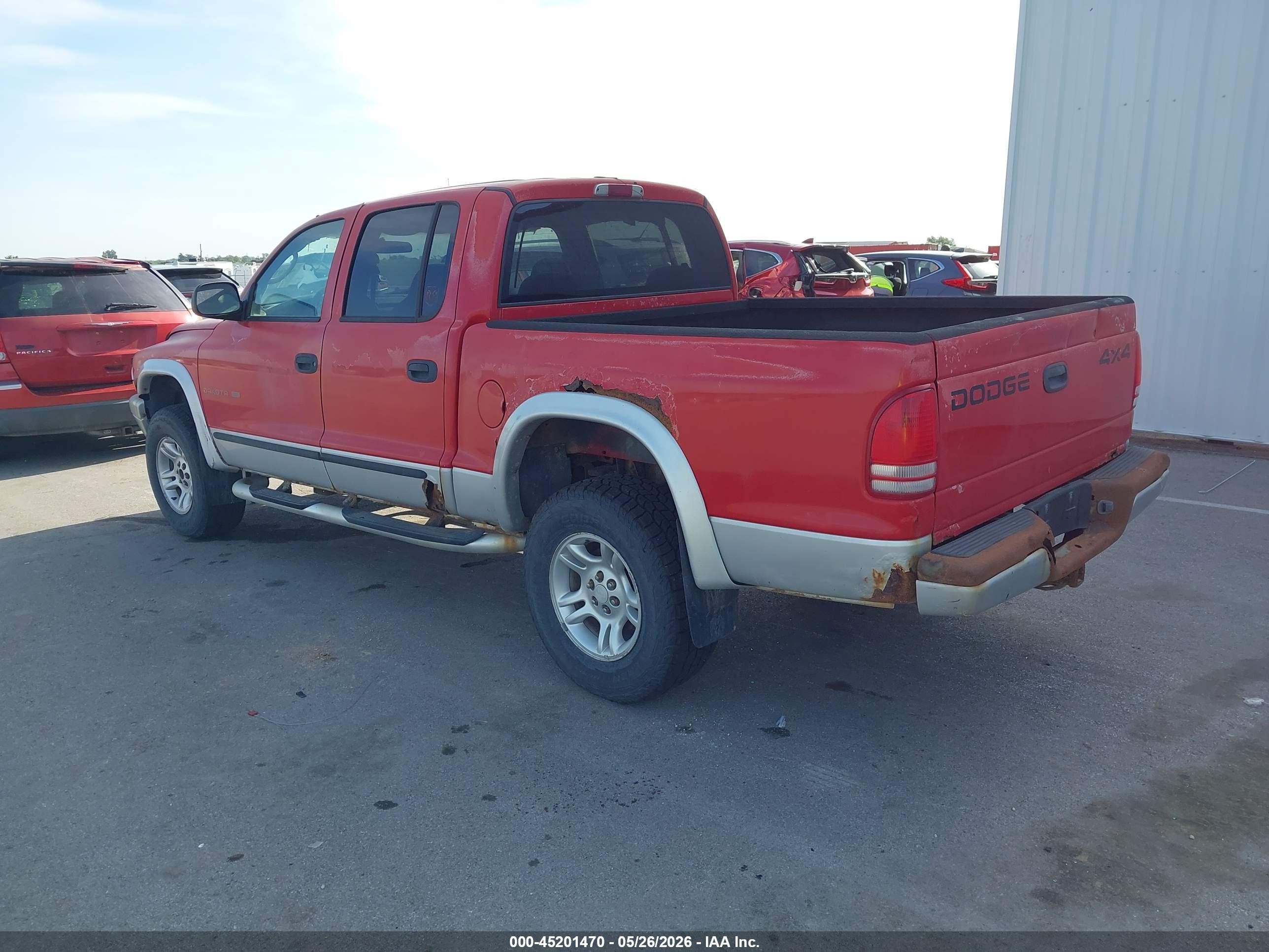 2002 Dodge Dakota Slt Red vin: 1B7HG48N02S588253