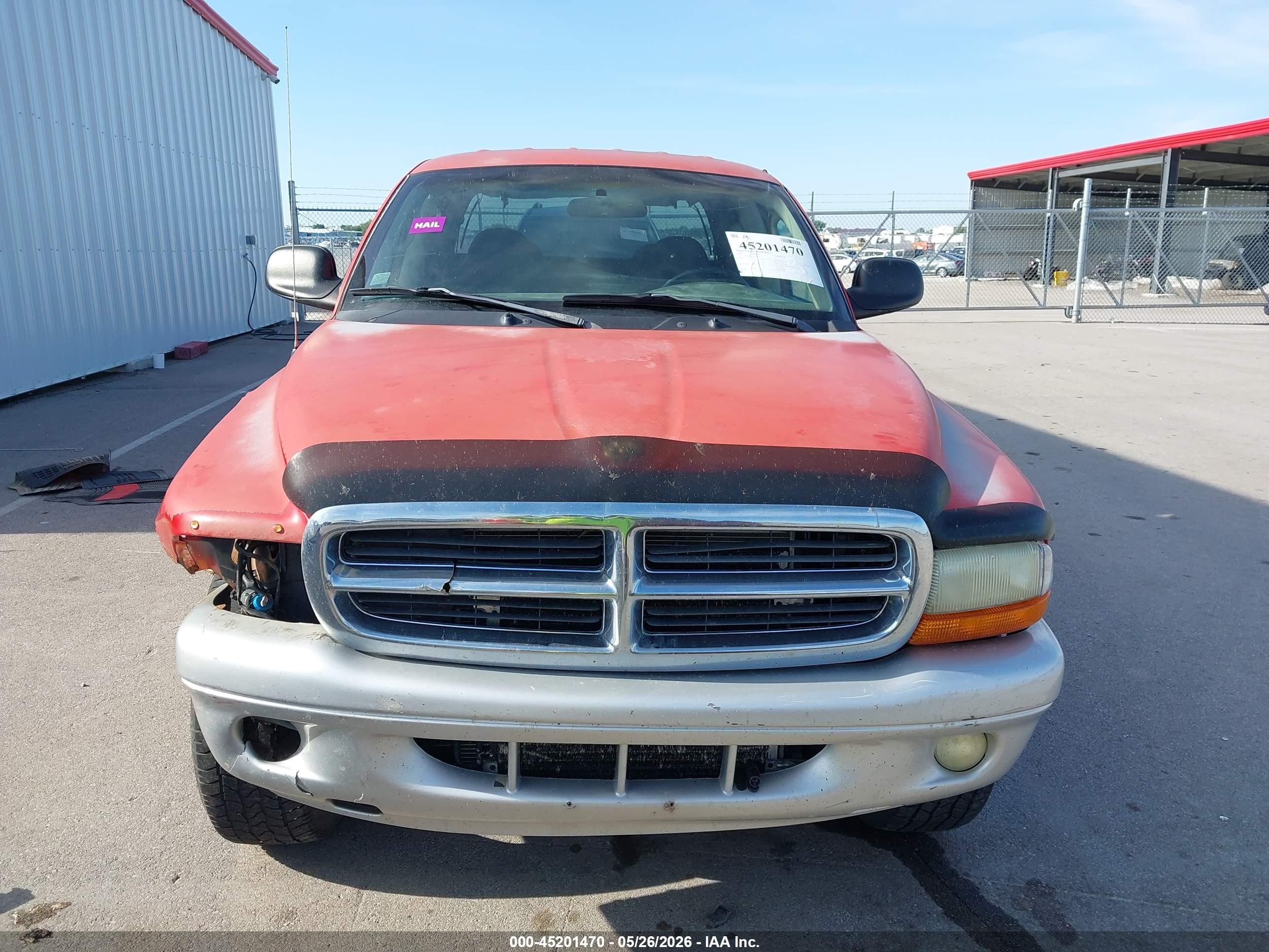 2002 Dodge Dakota Slt Red vin: 1B7HG48N02S588253