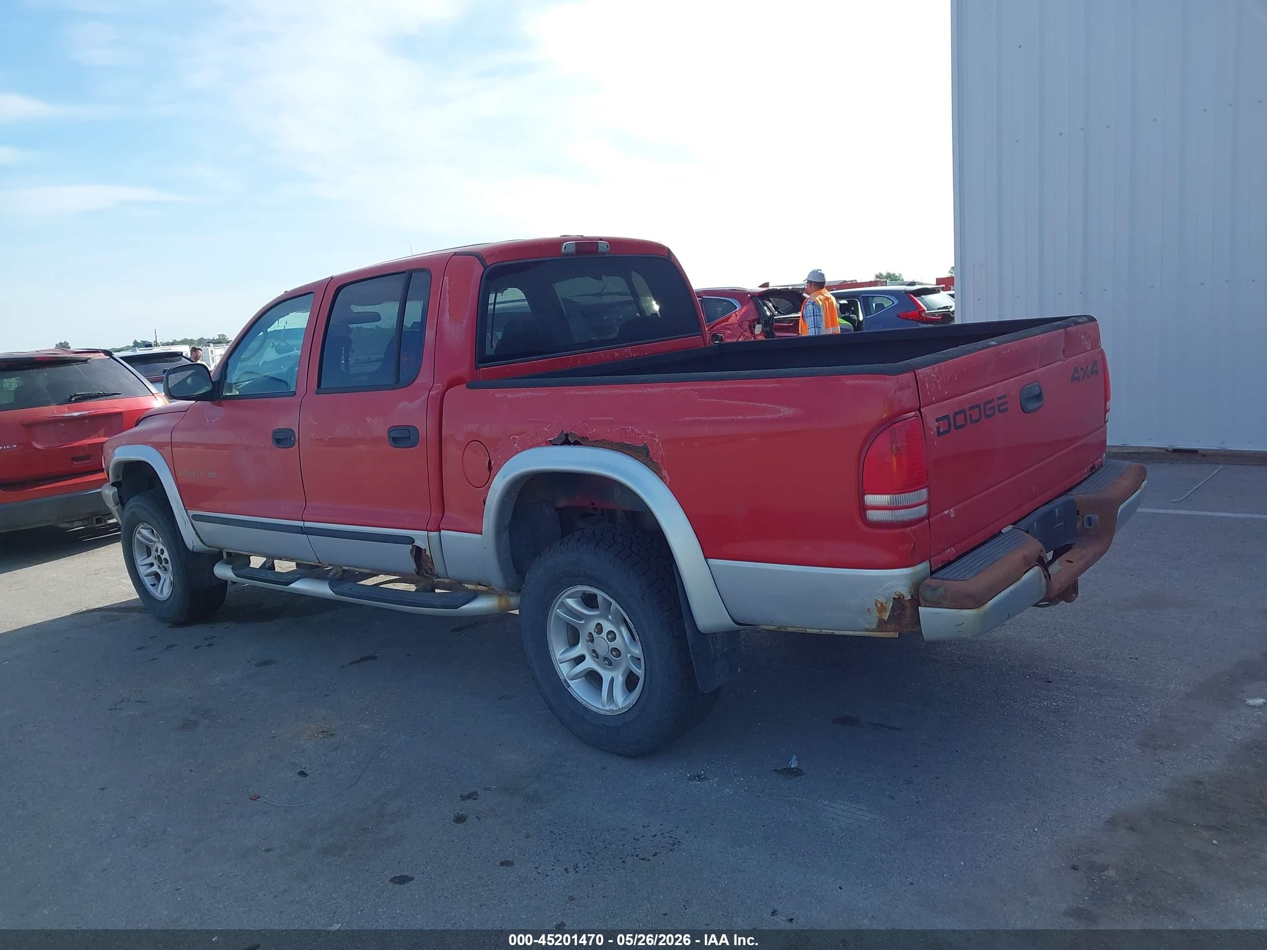 2002 Dodge Dakota Slt Red vin: 1B7HG48N02S588253