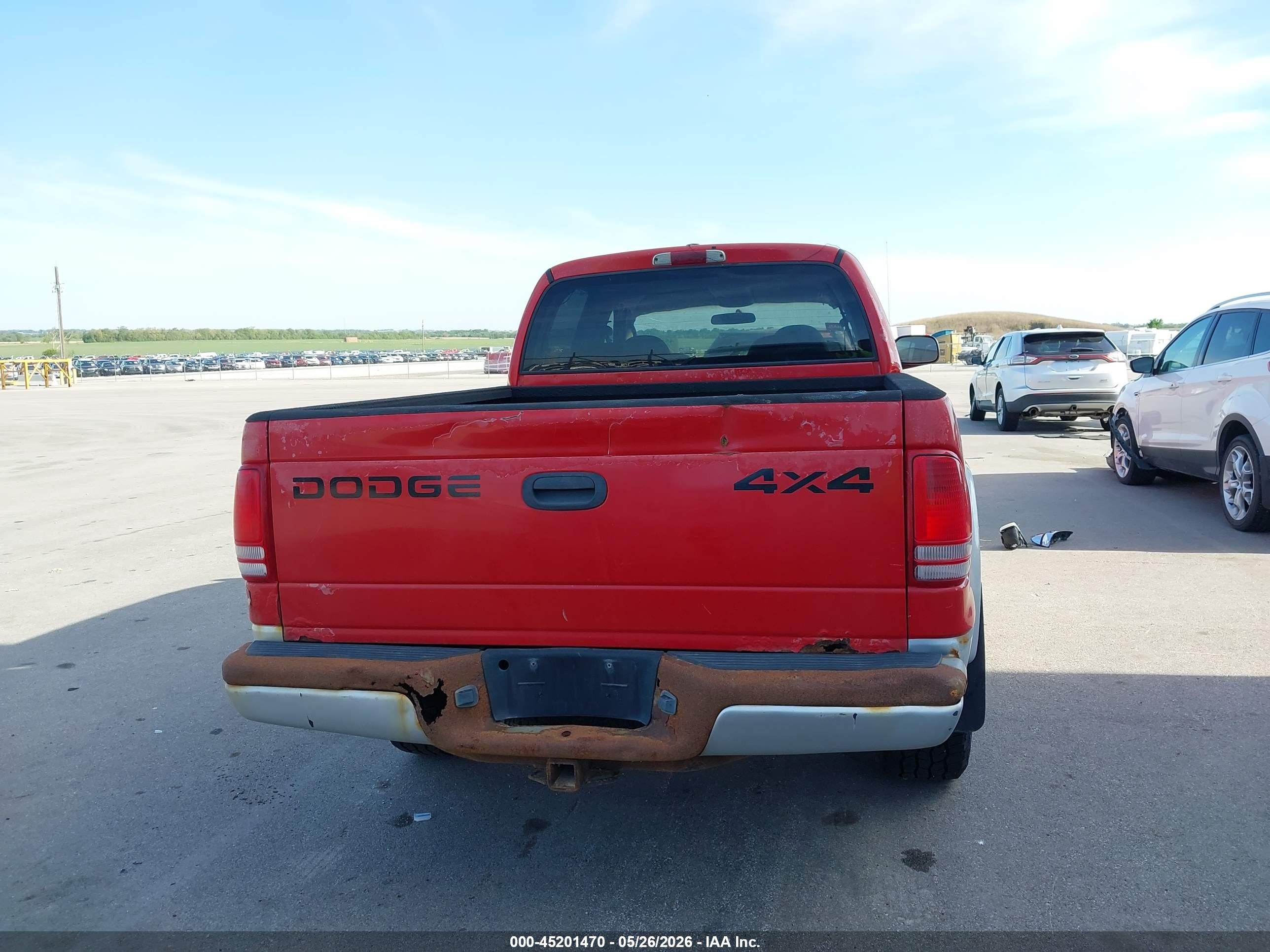 2002 Dodge Dakota Slt Red vin: 1B7HG48N02S588253