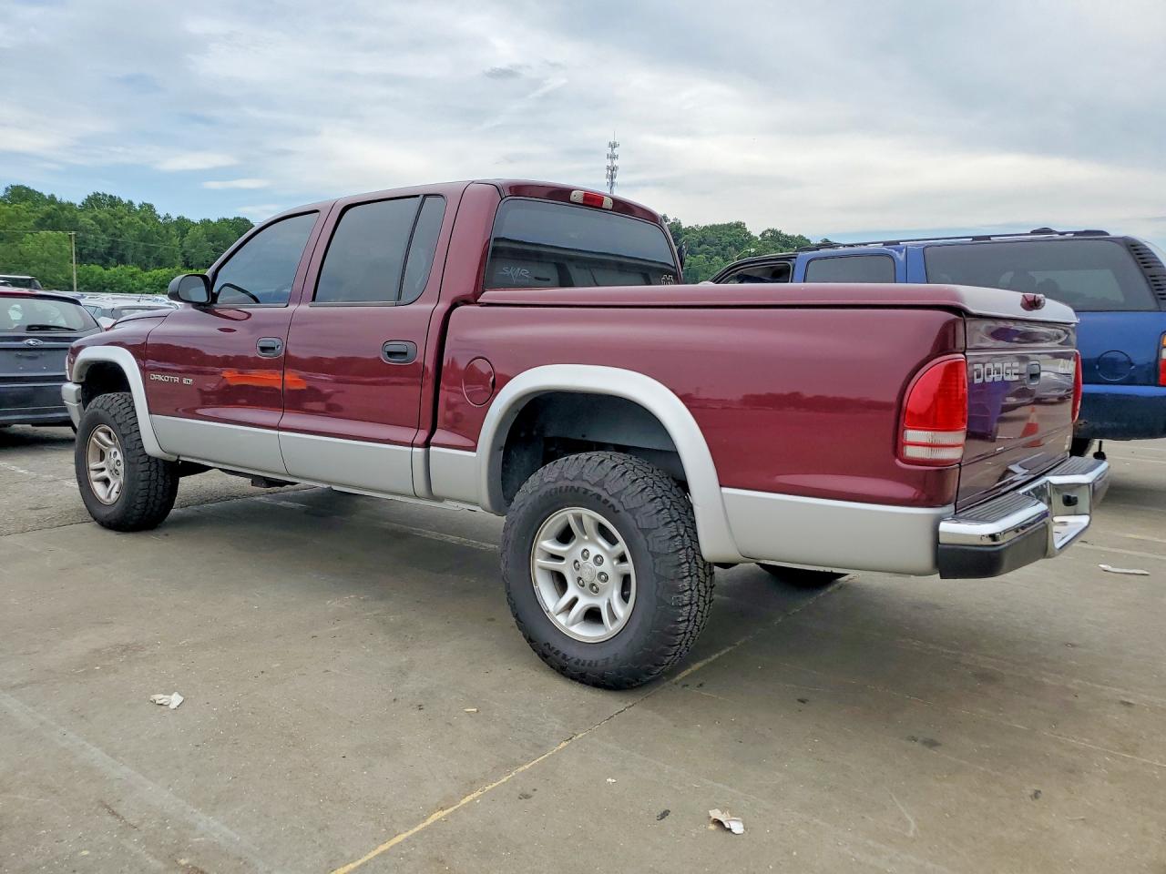 2002 Dodge Dakota Quad Slt Burgundy vin: 1B7HG48N02S591461