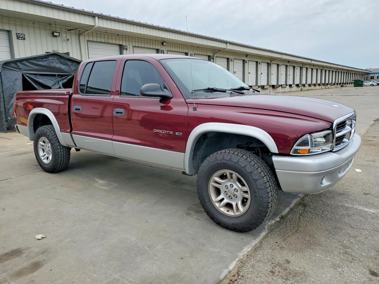 2002 Dodge Dakota Quad Slt Burgundy vin: 1B7HG48N02S591461