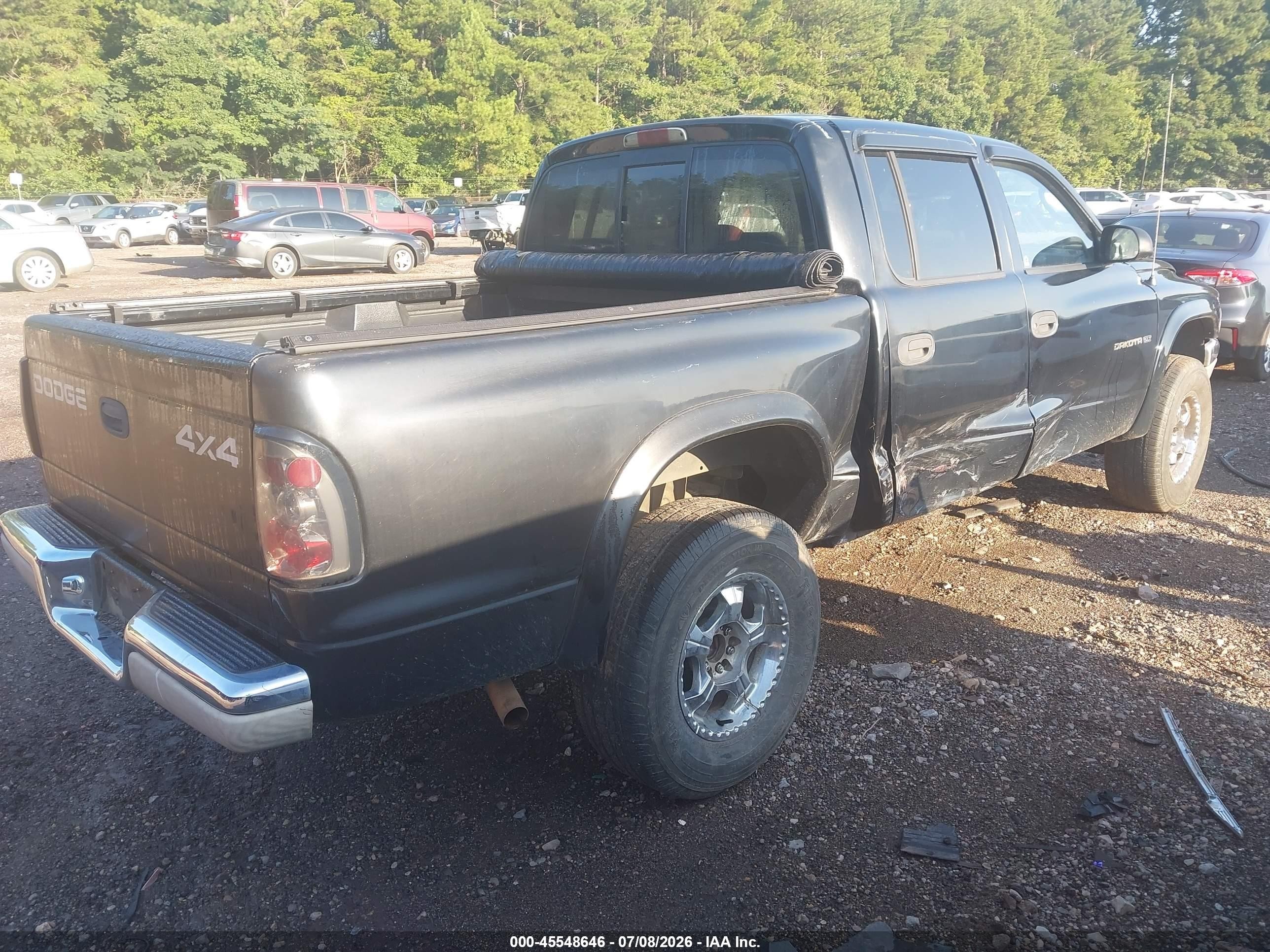 2002 Dodge Dakota Slt Черный vin: 1B7HG48N42S555840