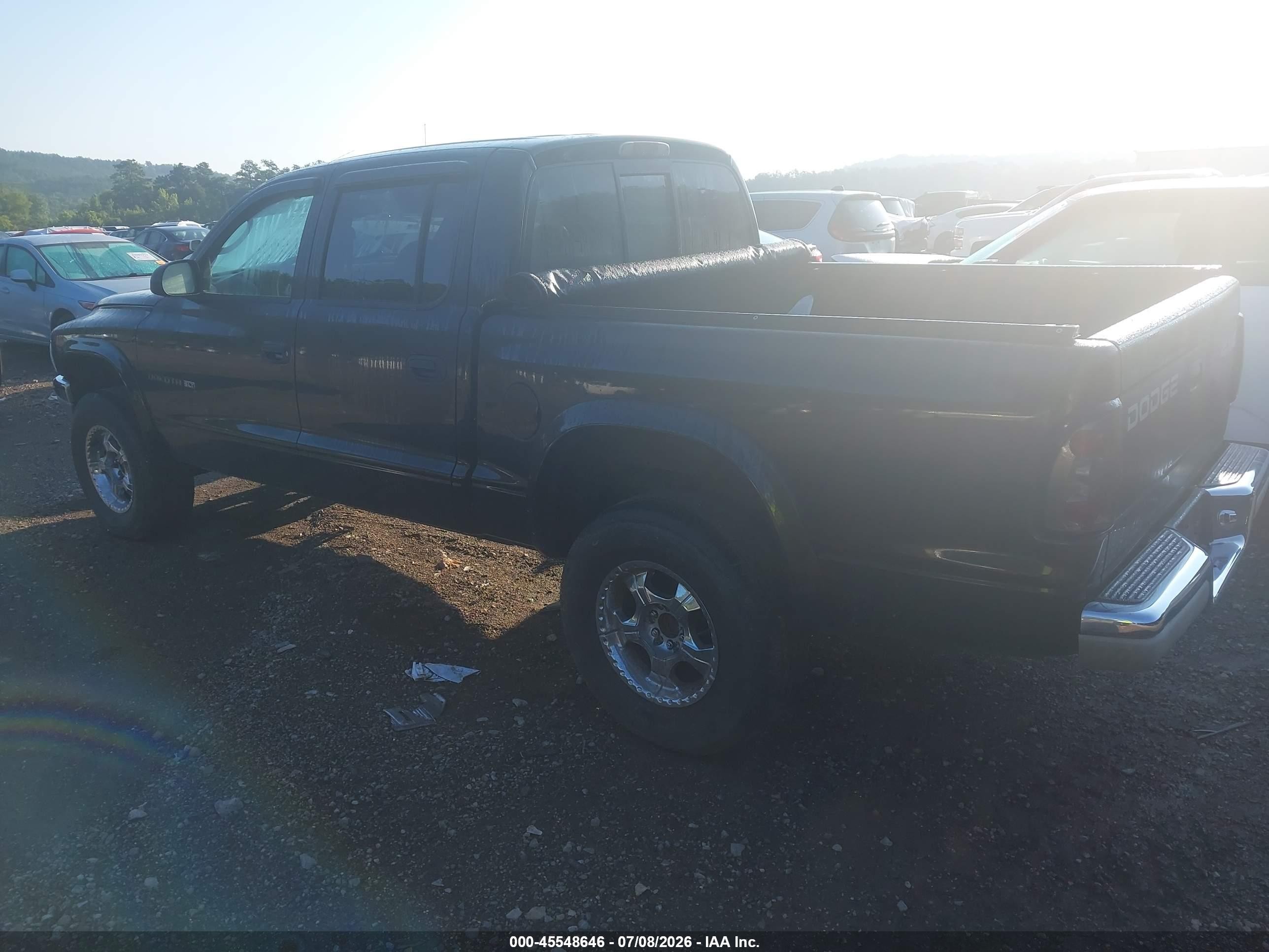 2002 Dodge Dakota Slt Черный vin: 1B7HG48N42S555840