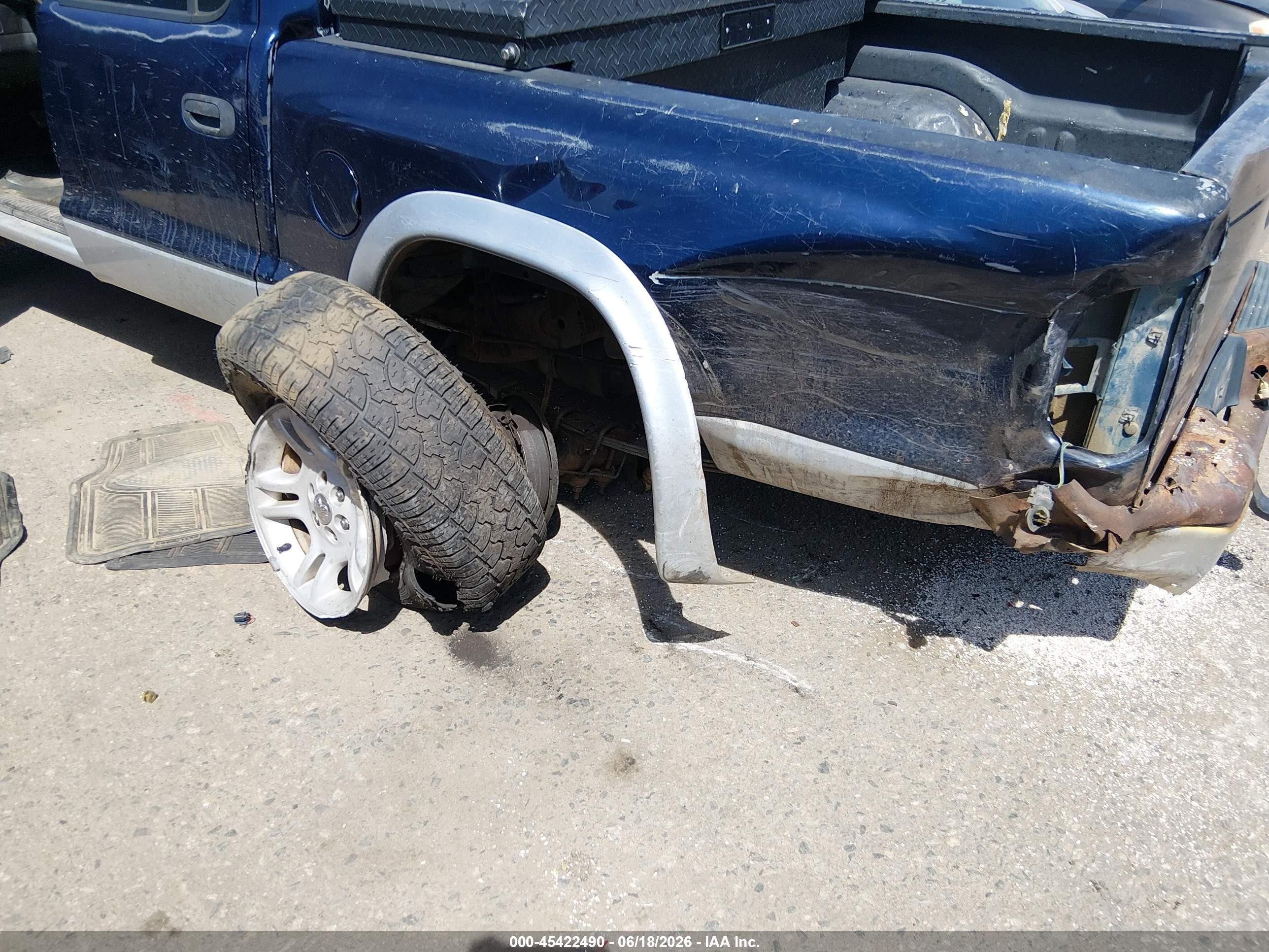 2002 Dodge Dakota Slt Синий vin: 1B7HG48N82S637151