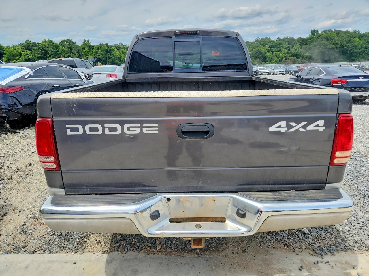 2002 Dodge Dakota Quad Slt Gray vin: 1B7HG48N82S645136