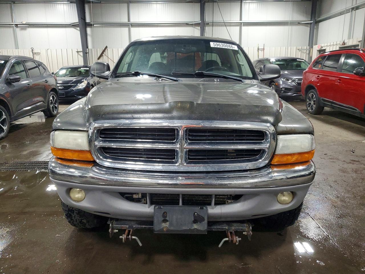 2002 Dodge Dakota Quad Slt Gray vin: 1B7HG48N82S653284