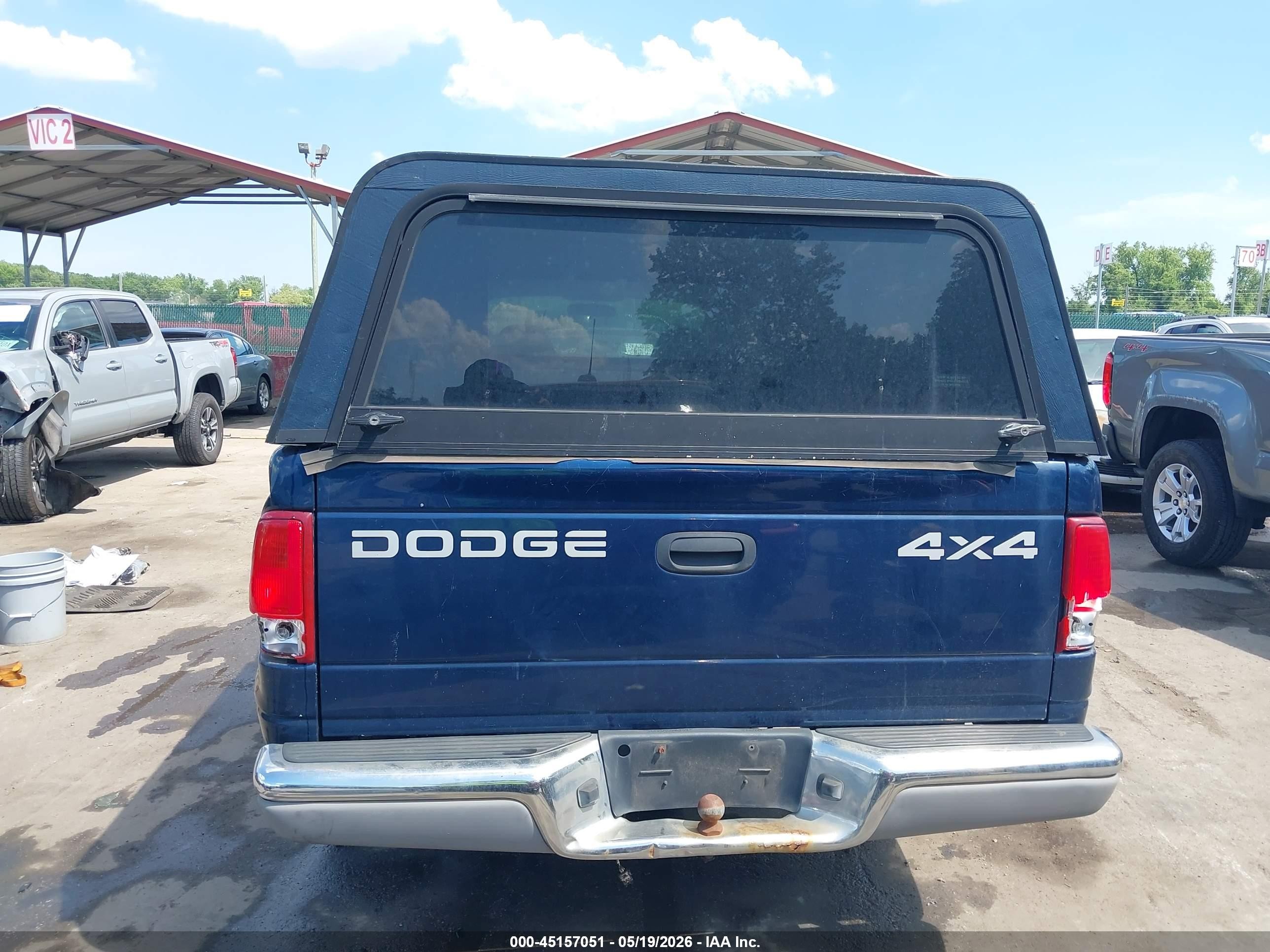 2002 Dodge Dakota Slt Blue vin: 1B7HG48X82S680969