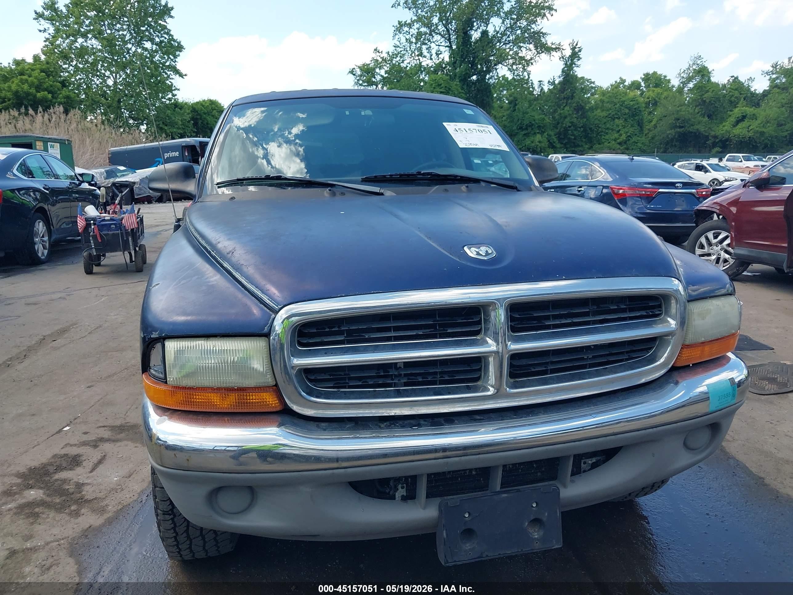 2002 Dodge Dakota Slt Blue vin: 1B7HG48X82S680969