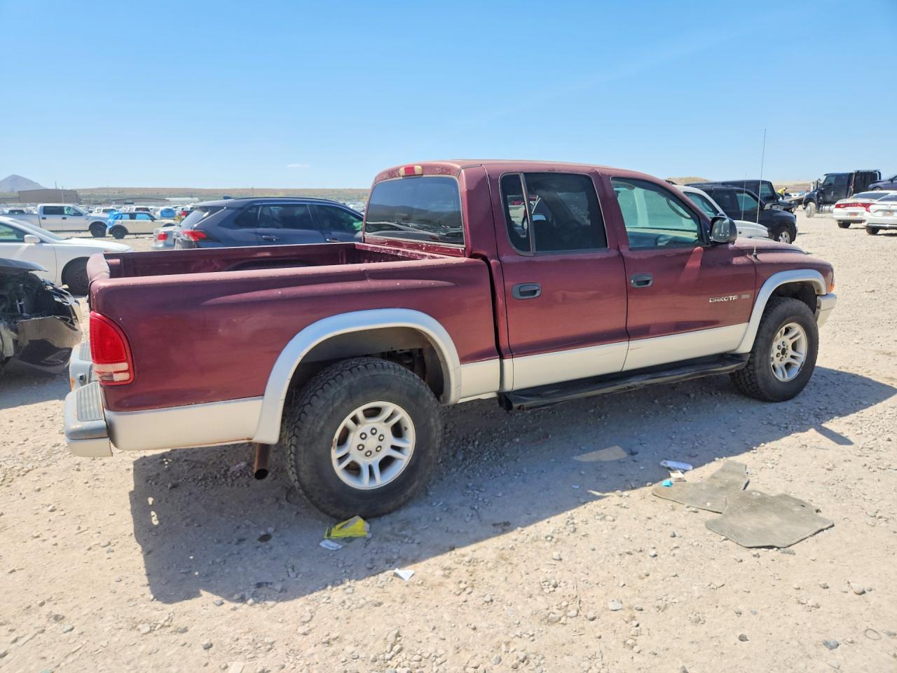 2002 Dodge Dakota Quad Slt Burgundy vin: 1B7HG48Z12S616337
