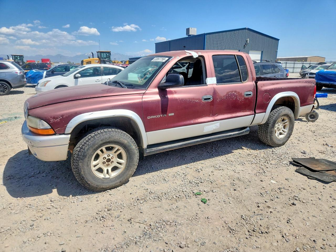 2002 Dodge Dakota Quad Slt Burgundy vin: 1B7HG48Z12S616337