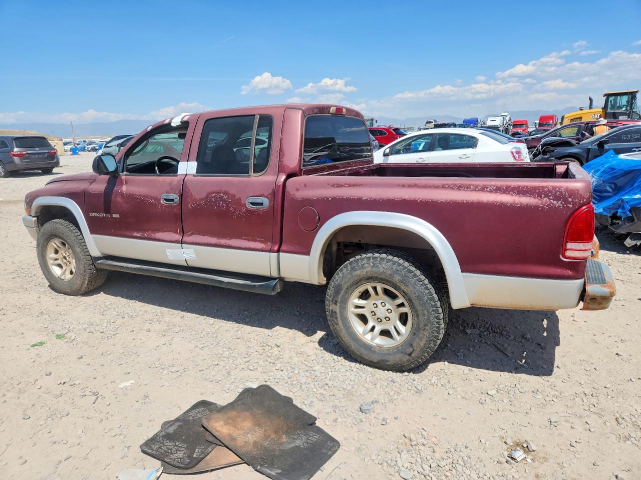2002 Dodge Dakota Quad Slt Burgundy vin: 1B7HG48Z12S616337