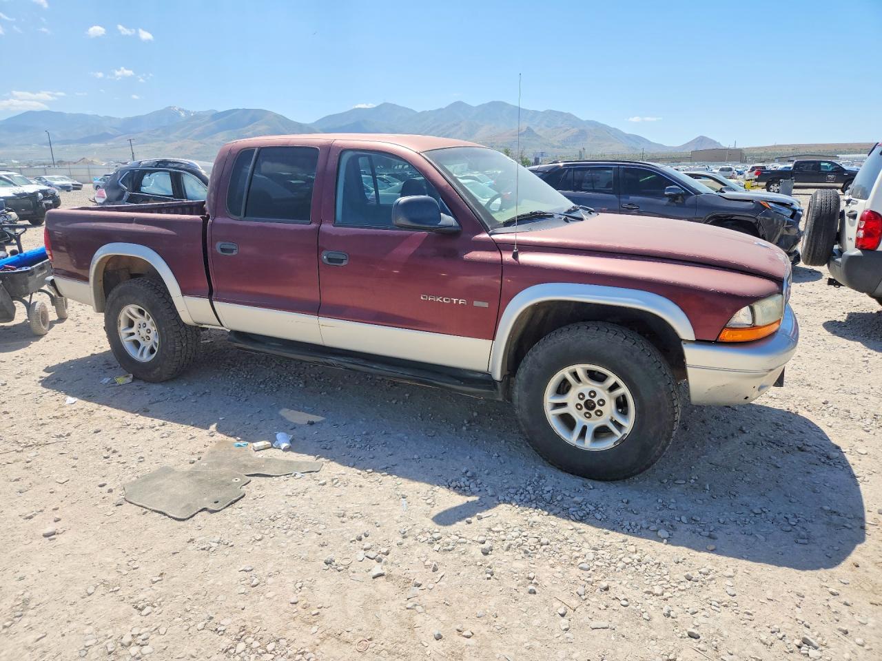 2002 Dodge Dakota Quad Slt Burgundy vin: 1B7HG48Z12S616337