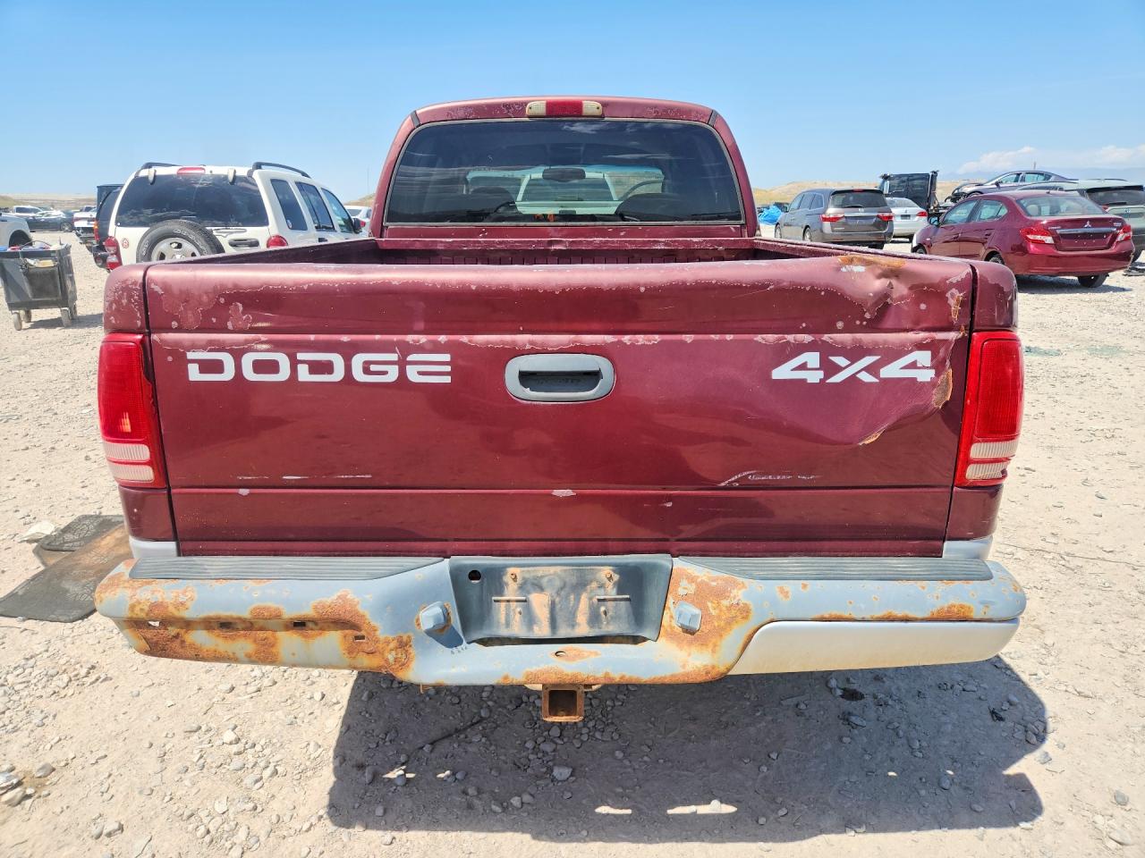 2002 Dodge Dakota Quad Slt Burgundy vin: 1B7HG48Z12S616337