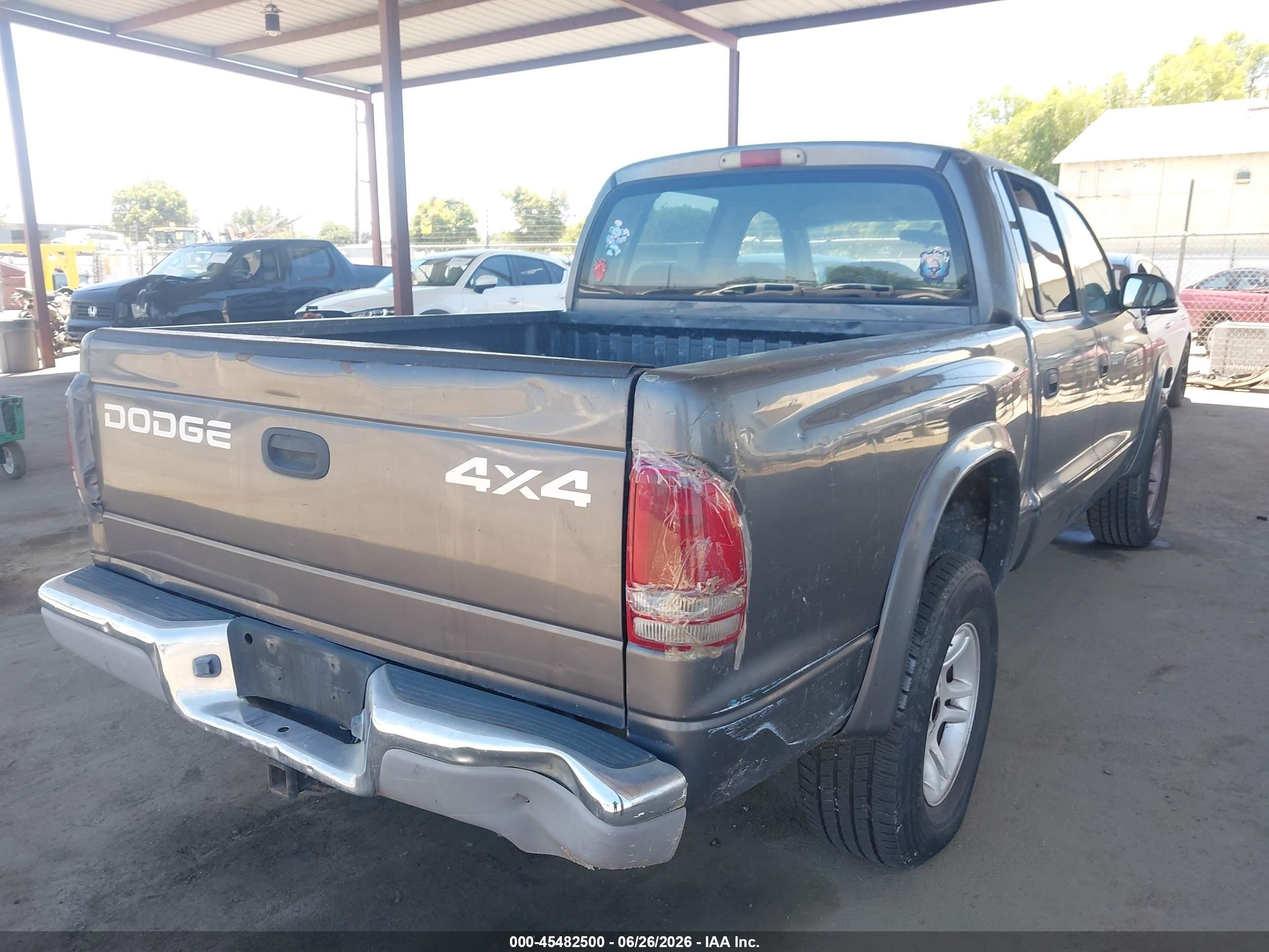 2002 Dodge Dakota Slt Gray vin: 1B7HG48Z92S680867
