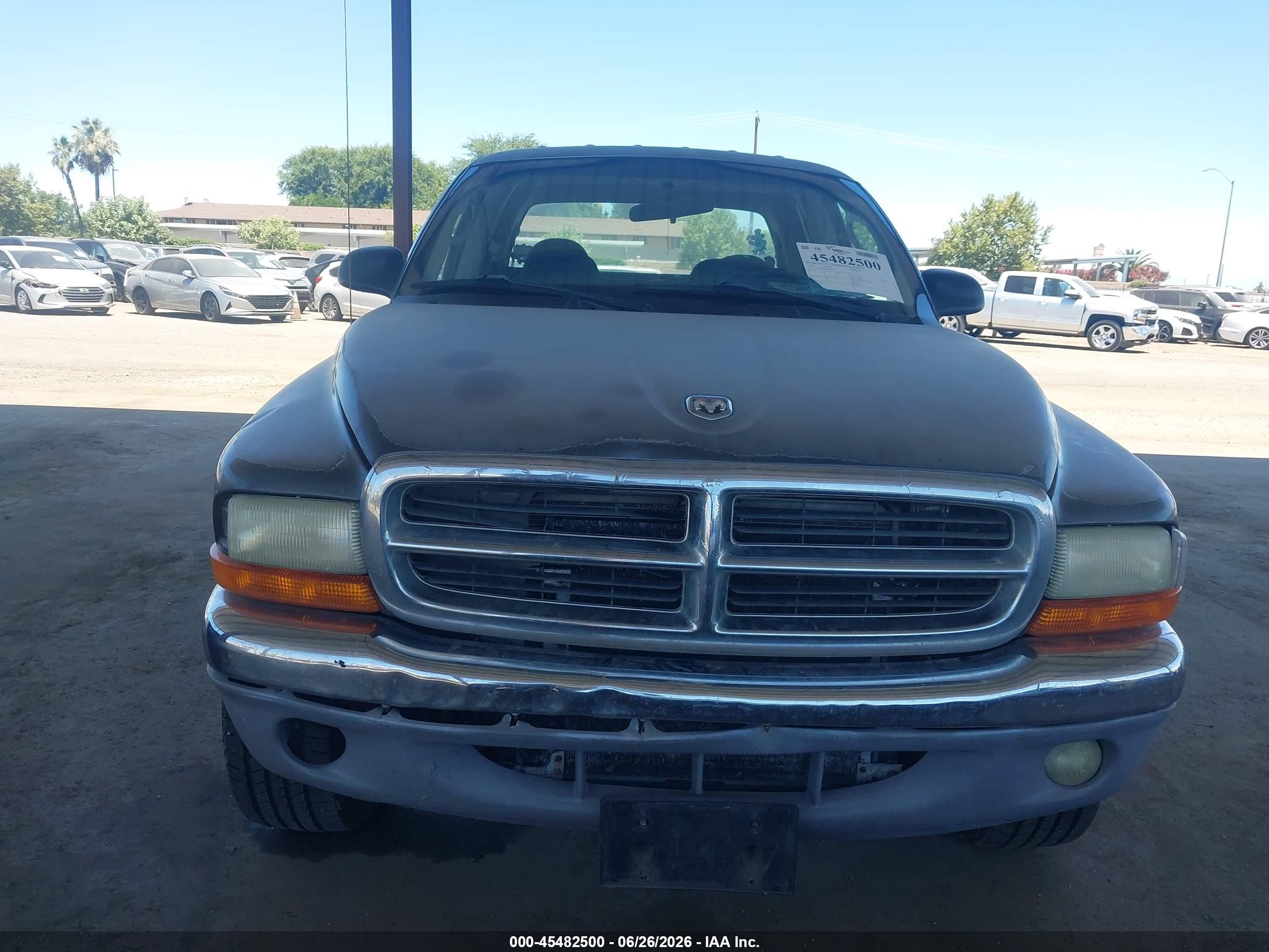 2002 Dodge Dakota Slt Gray vin: 1B7HG48Z92S680867