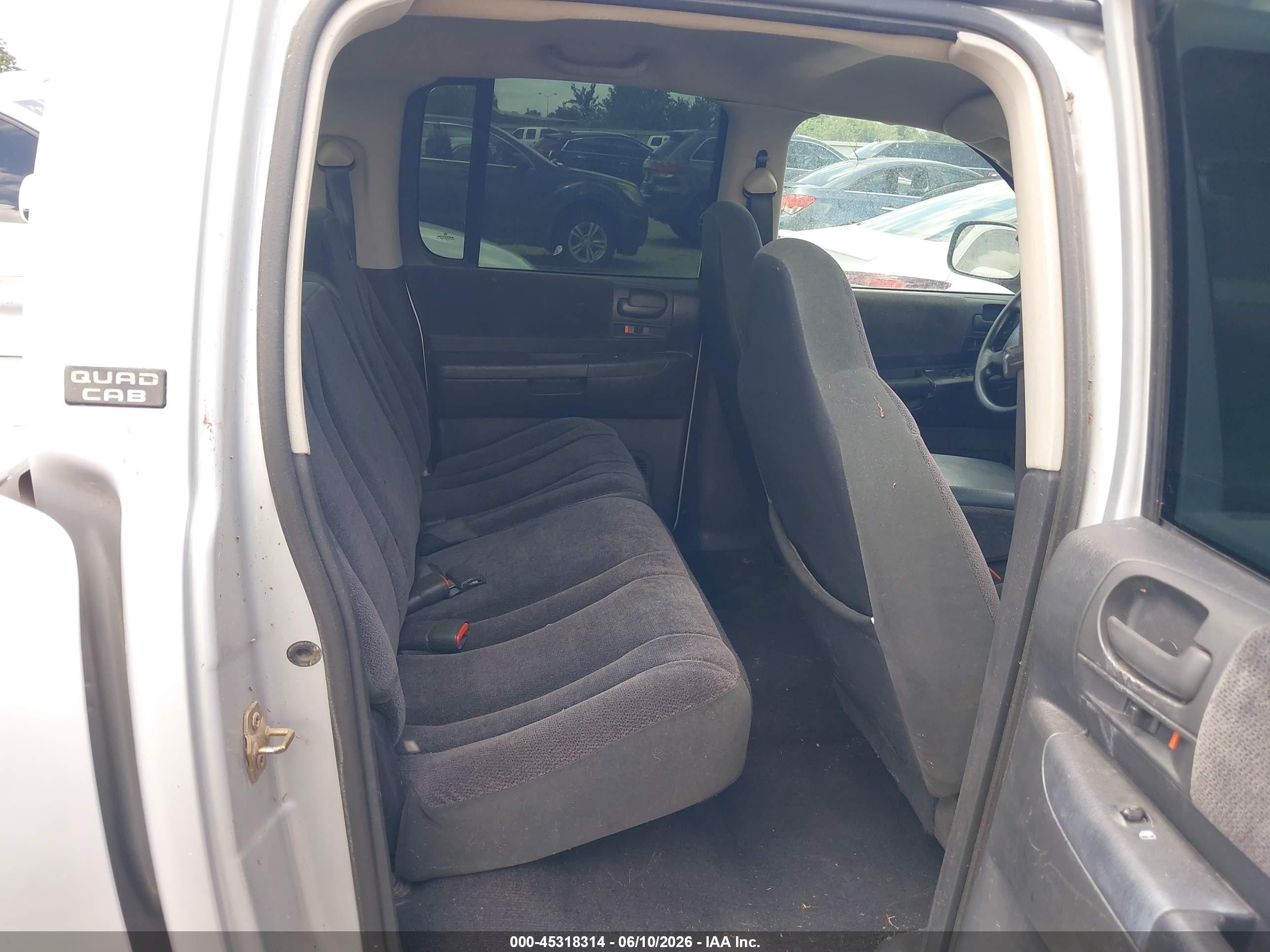 2001 Dodge Dakota Slt/sport White vin: 1B7HL2AN01S233317