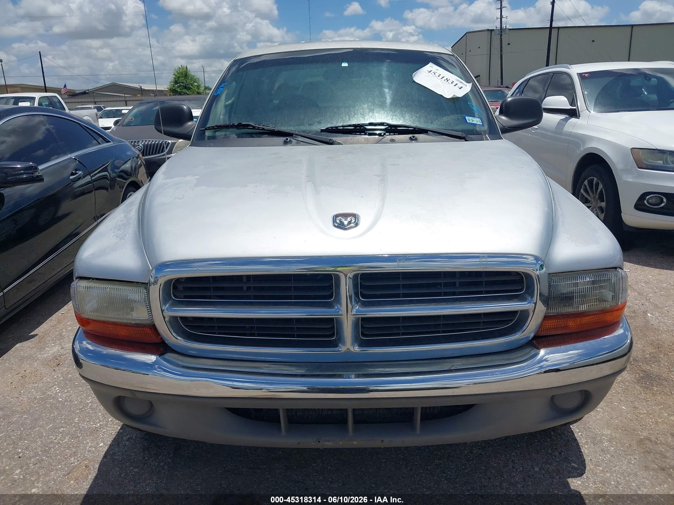 2001 Dodge Dakota Slt/sport White vin: 1B7HL2AN01S233317