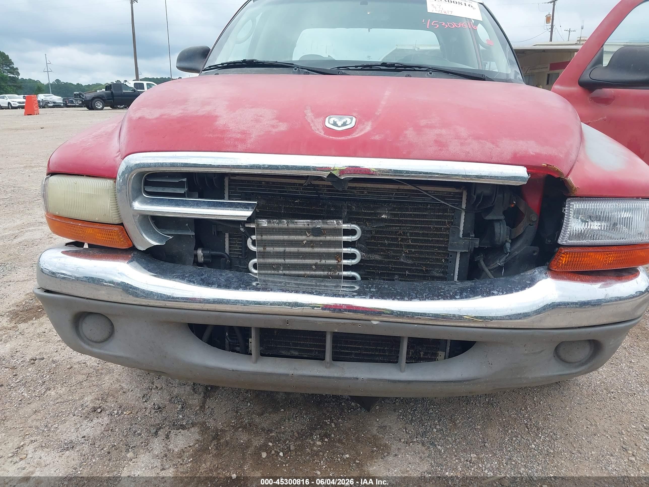 2001 Dodge Dakota Slt/sport Red vin: 1B7HL2AN51S319903