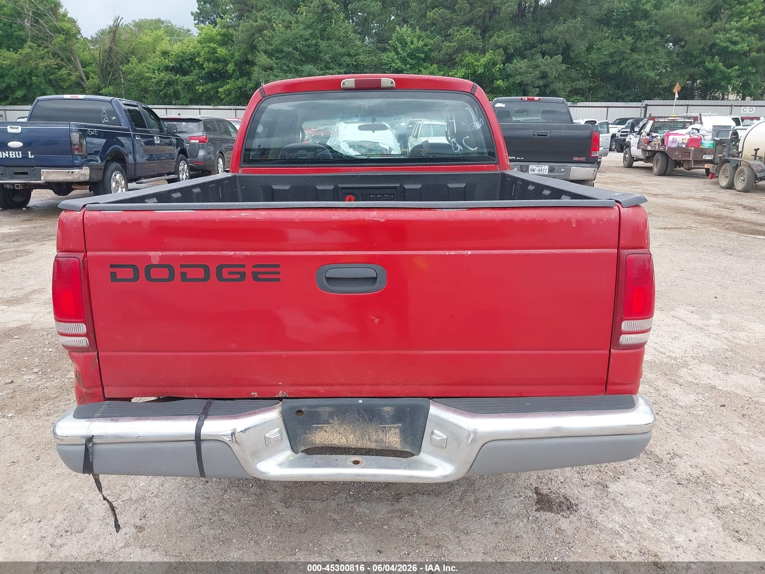 2001 Dodge Dakota Slt/sport Red vin: 1B7HL2AN51S319903