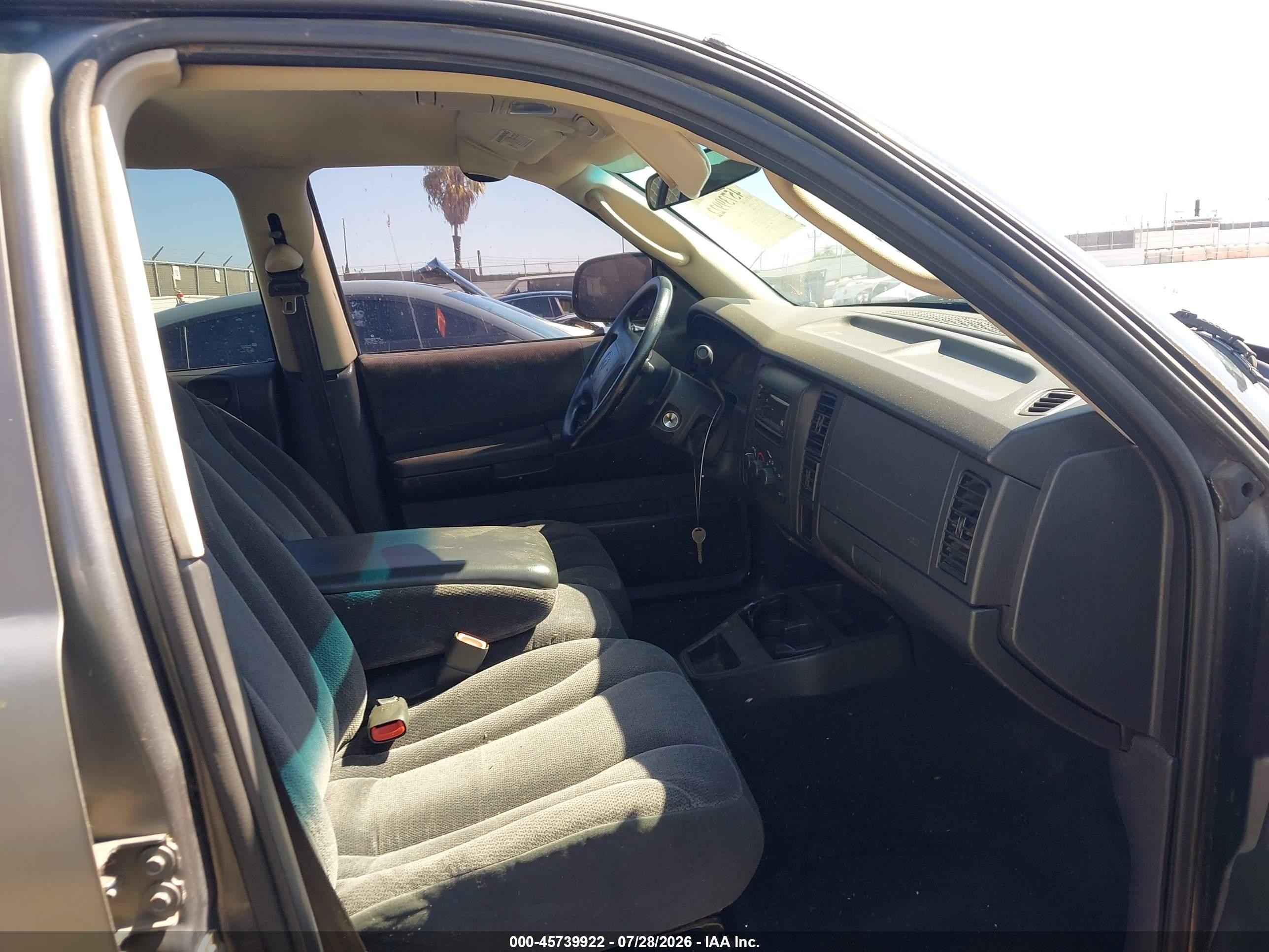 2001 Dodge Dakota Slt/sport Silver vin: 1B7HL2AN71S292798