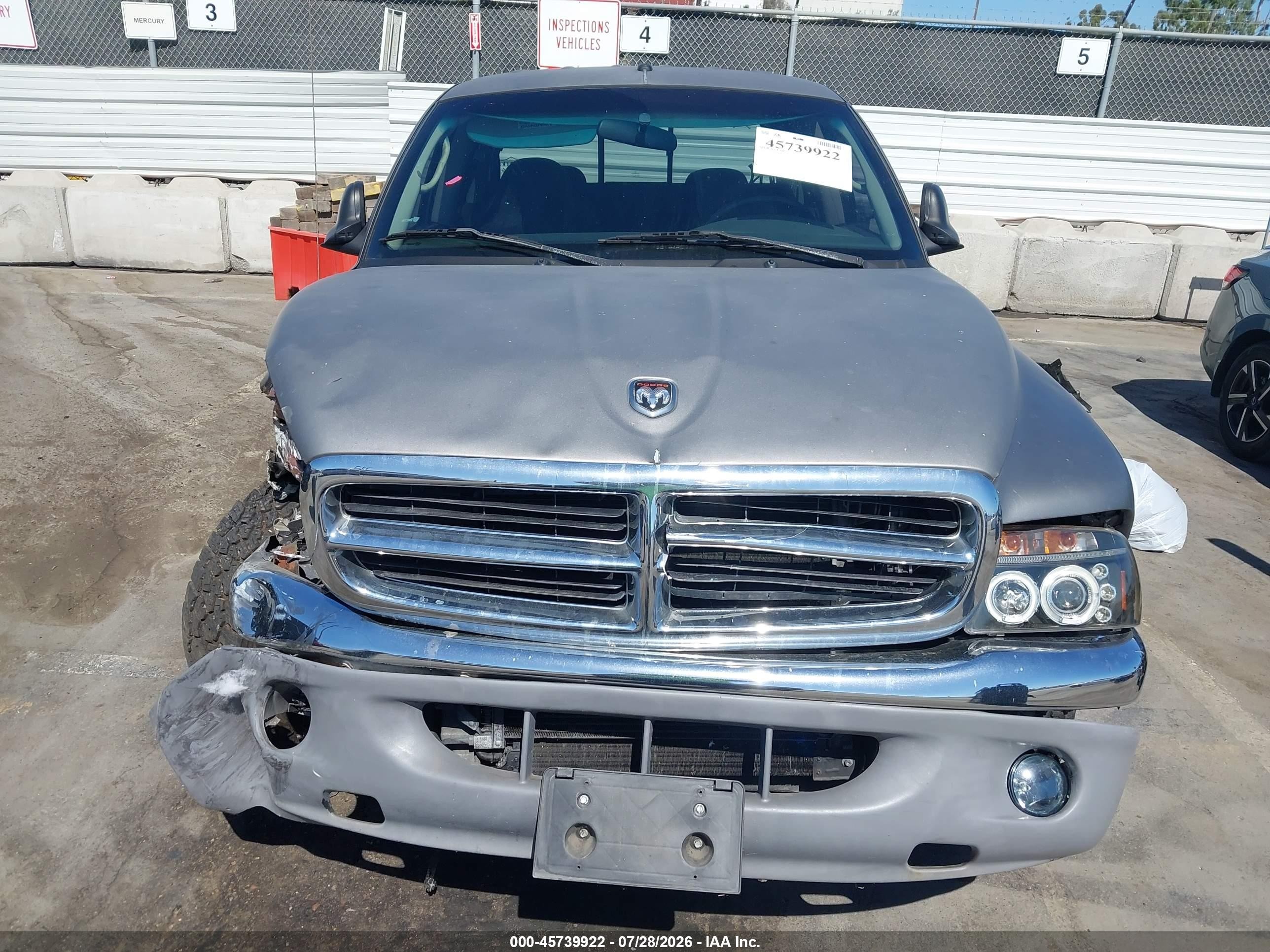 2001 Dodge Dakota Slt/sport Silver vin: 1B7HL2AN71S292798