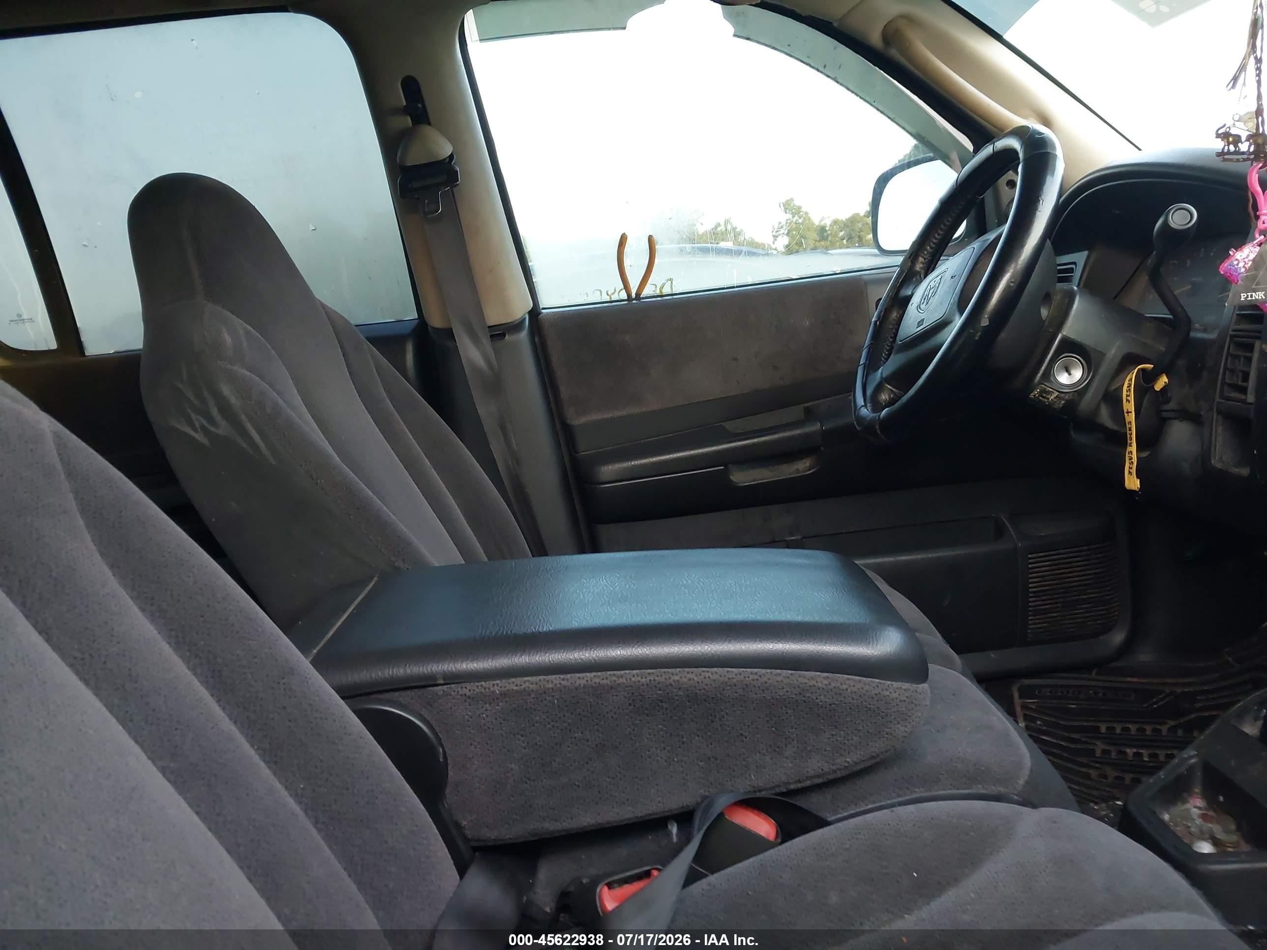 2001 Dodge Dakota Slt/sport Black vin: 1B7HL2ANX1S263750