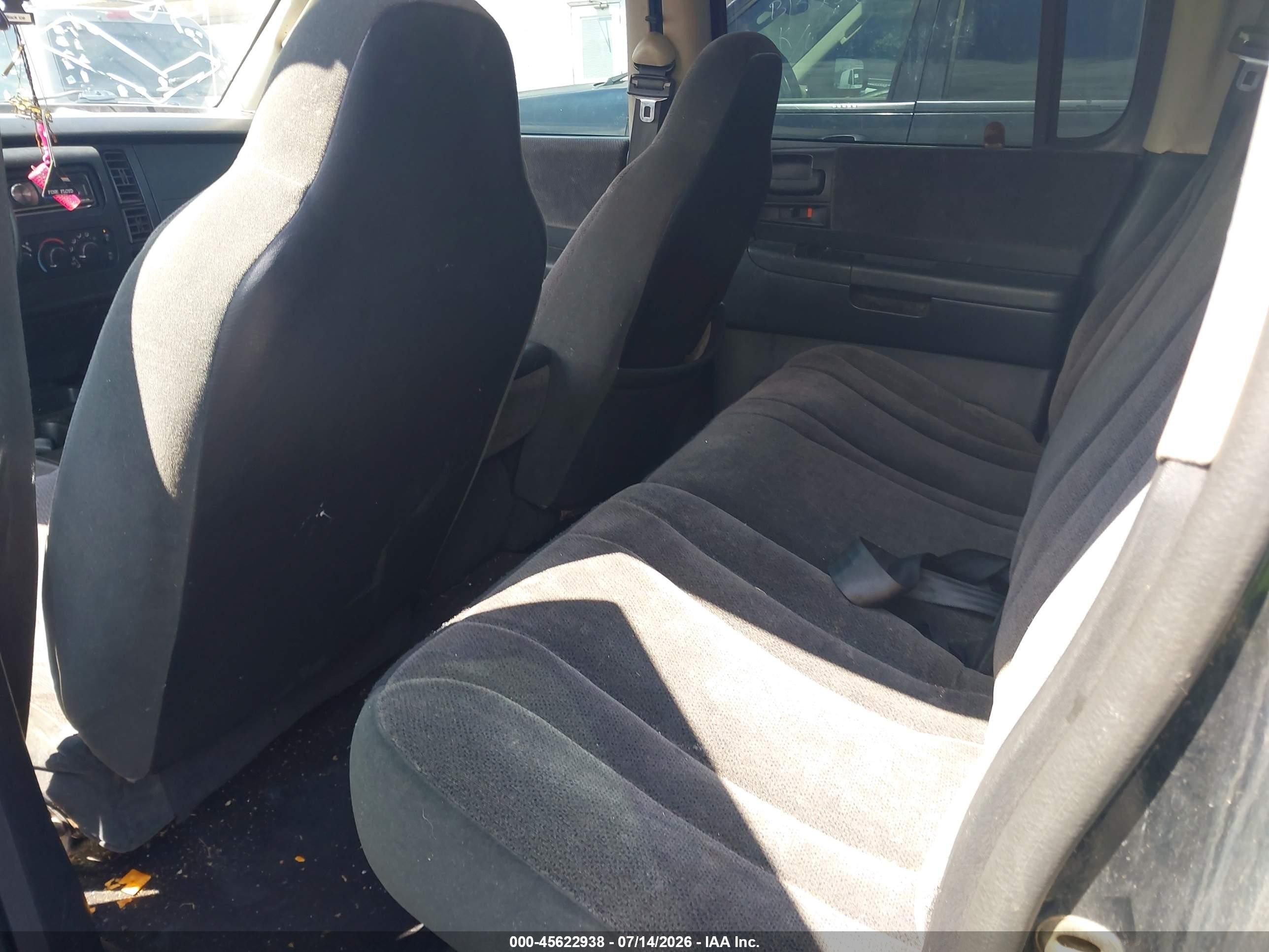 2001 Dodge Dakota Slt/sport Black vin: 1B7HL2ANX1S263750