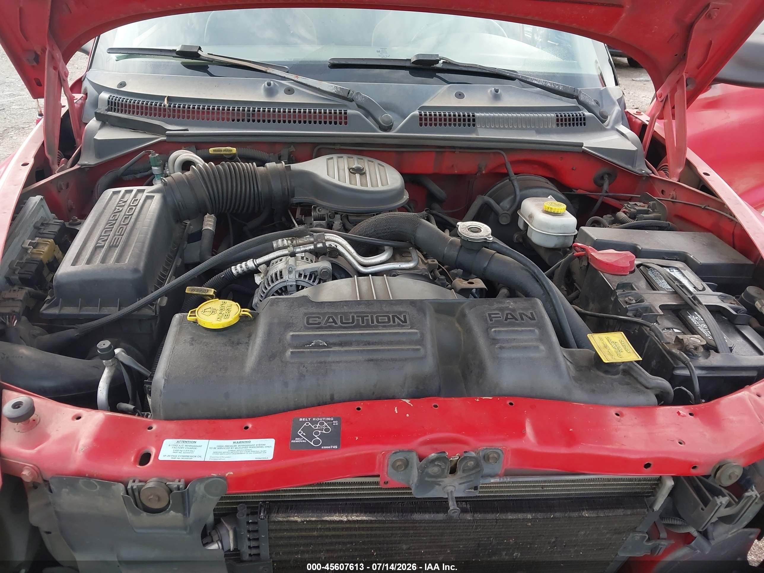 2001 Dodge Dakota Slt/sport Red vin: 1B7HL2AX71S306488
