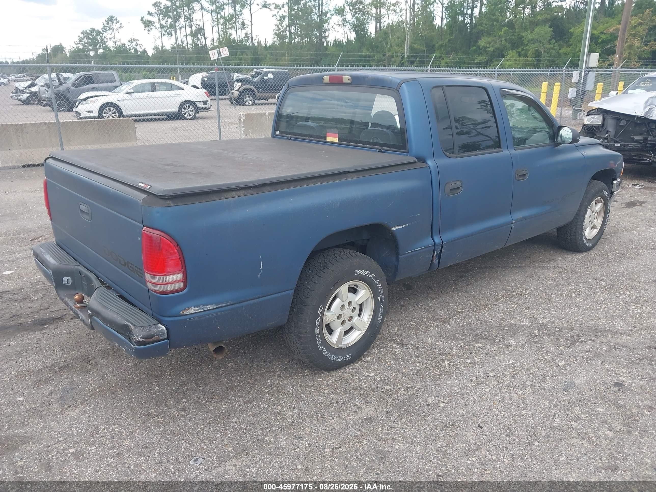 2002 Dodge Dakota Sport Blue vin: 1B7HL38X12S651397