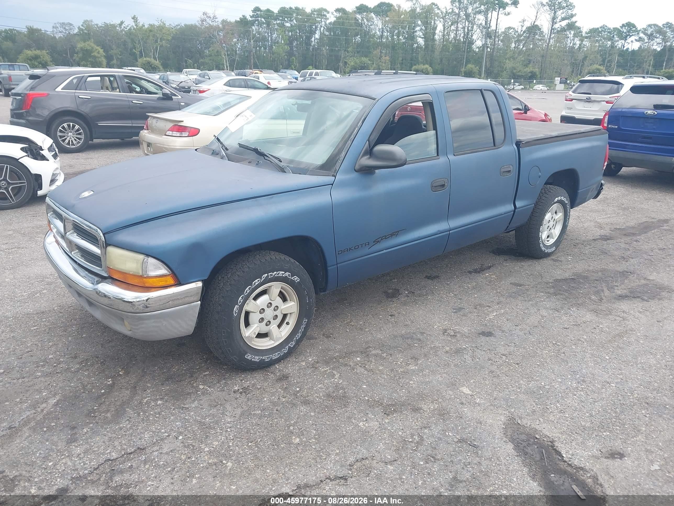 2002 Dodge Dakota Sport Blue vin: 1B7HL38X12S651397