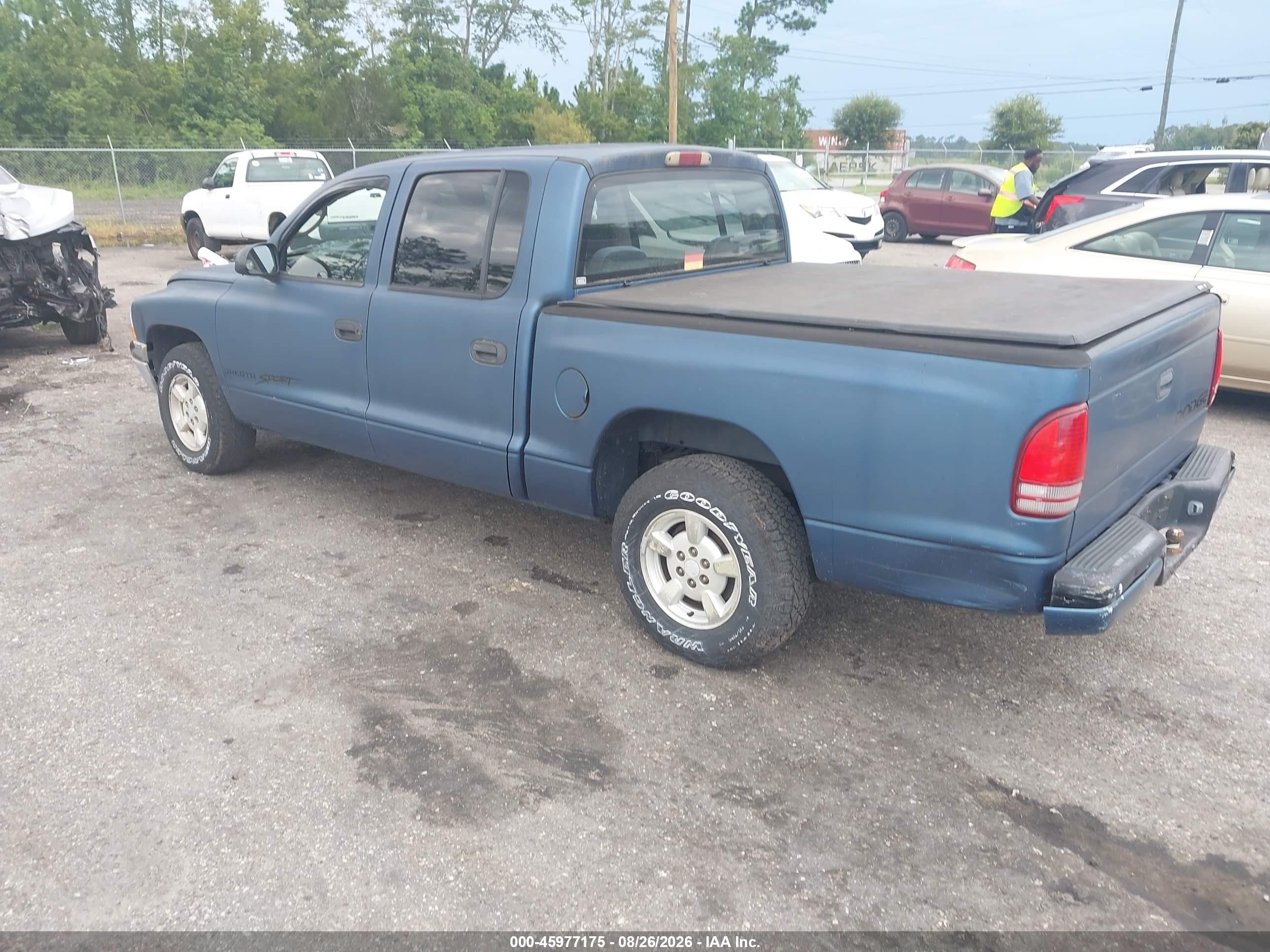 2002 Dodge Dakota Sport Blue vin: 1B7HL38X12S651397