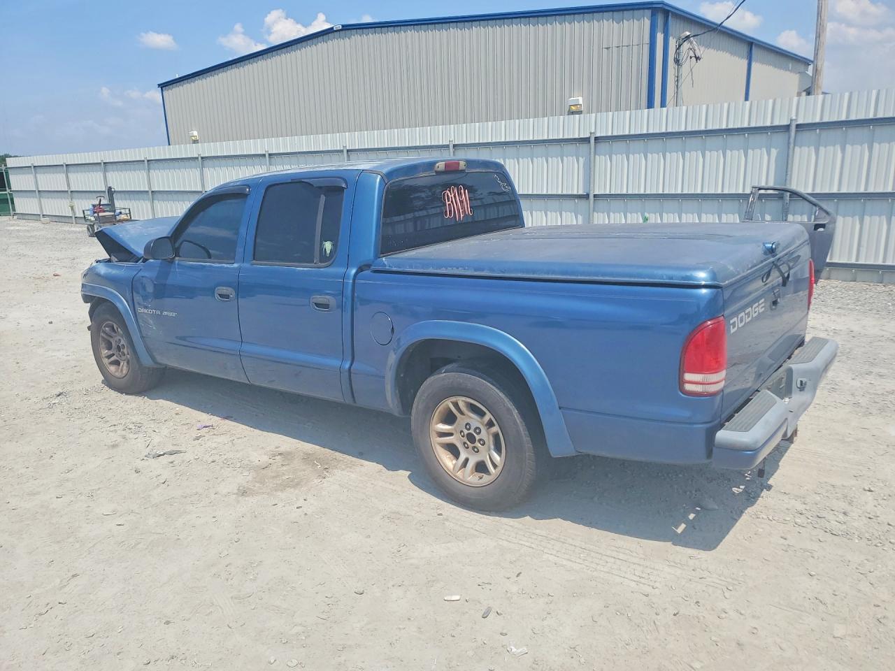 2002 Dodge Dakota Quad Sport Синий vin: 1B7HL38X22S604234