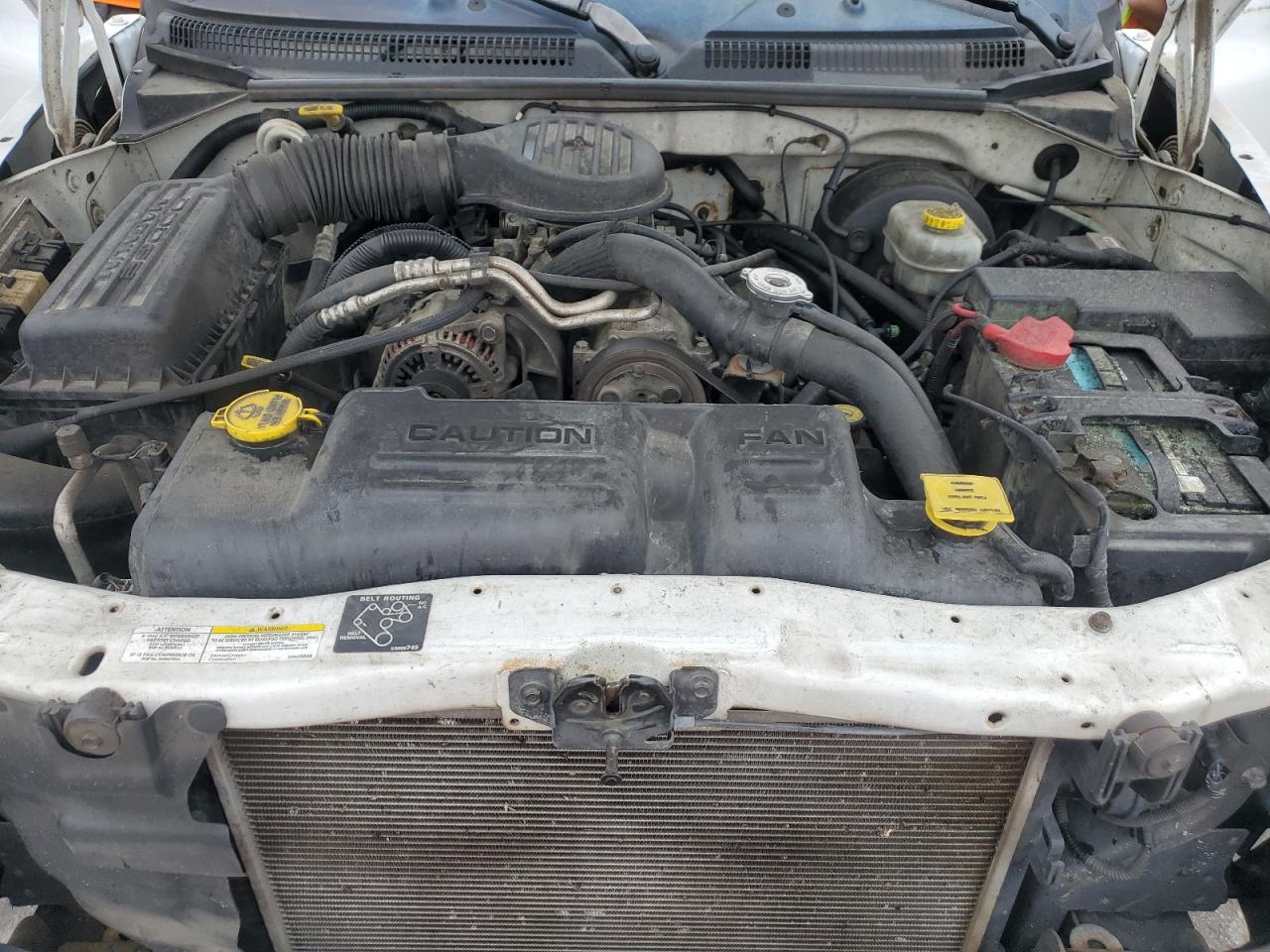 2002 Dodge Dakota Quad Sport White vin: 1B7HL38X32S556310