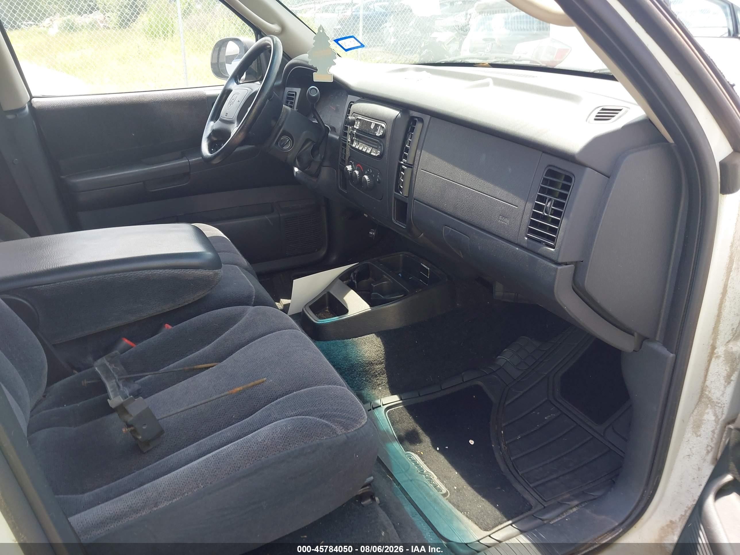 2002 Dodge Dakota Sport White vin: 1B7HL38X72S714552