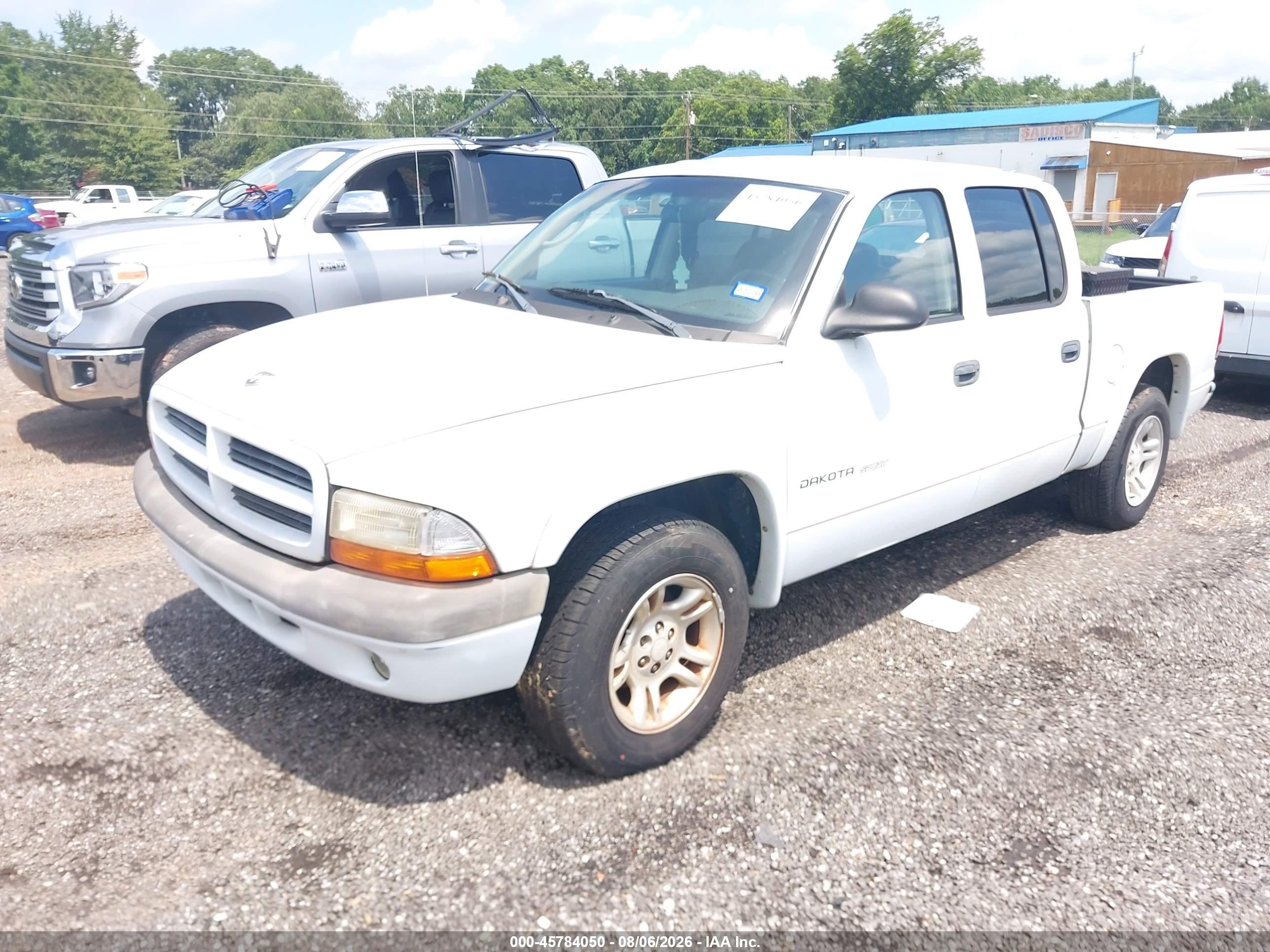 2002 Dodge Dakota Sport White vin: 1B7HL38X72S714552
