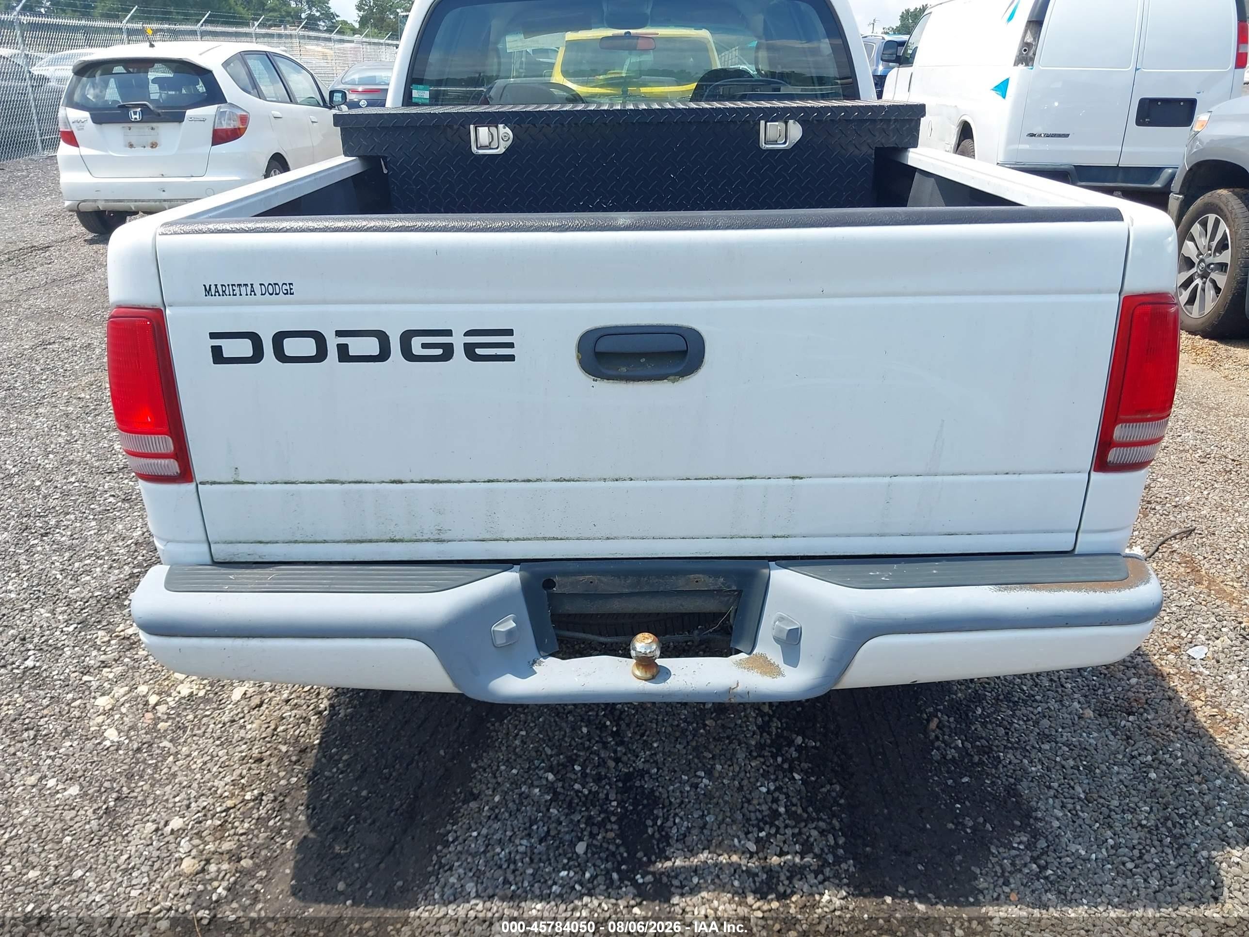 2002 Dodge Dakota Sport White vin: 1B7HL38X72S714552