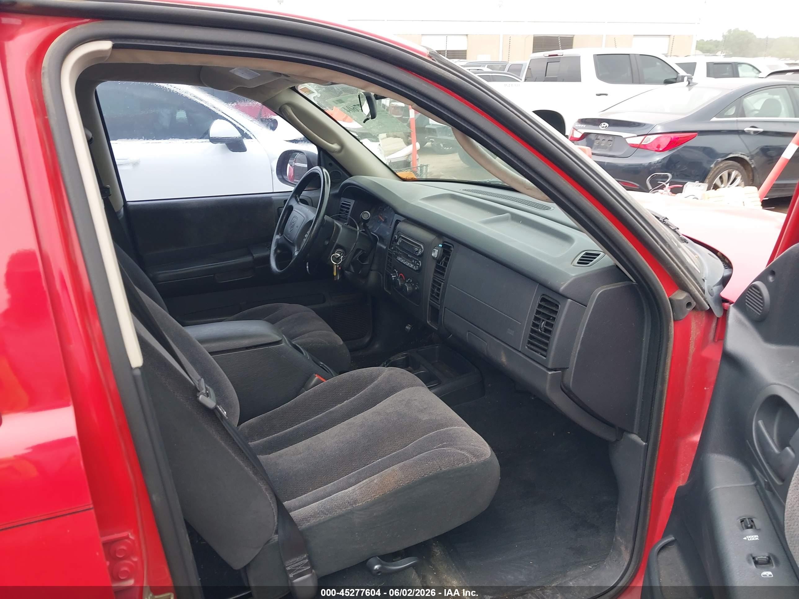 2002 Dodge Dakota Slt Red vin: 1B7HL48N02S507747