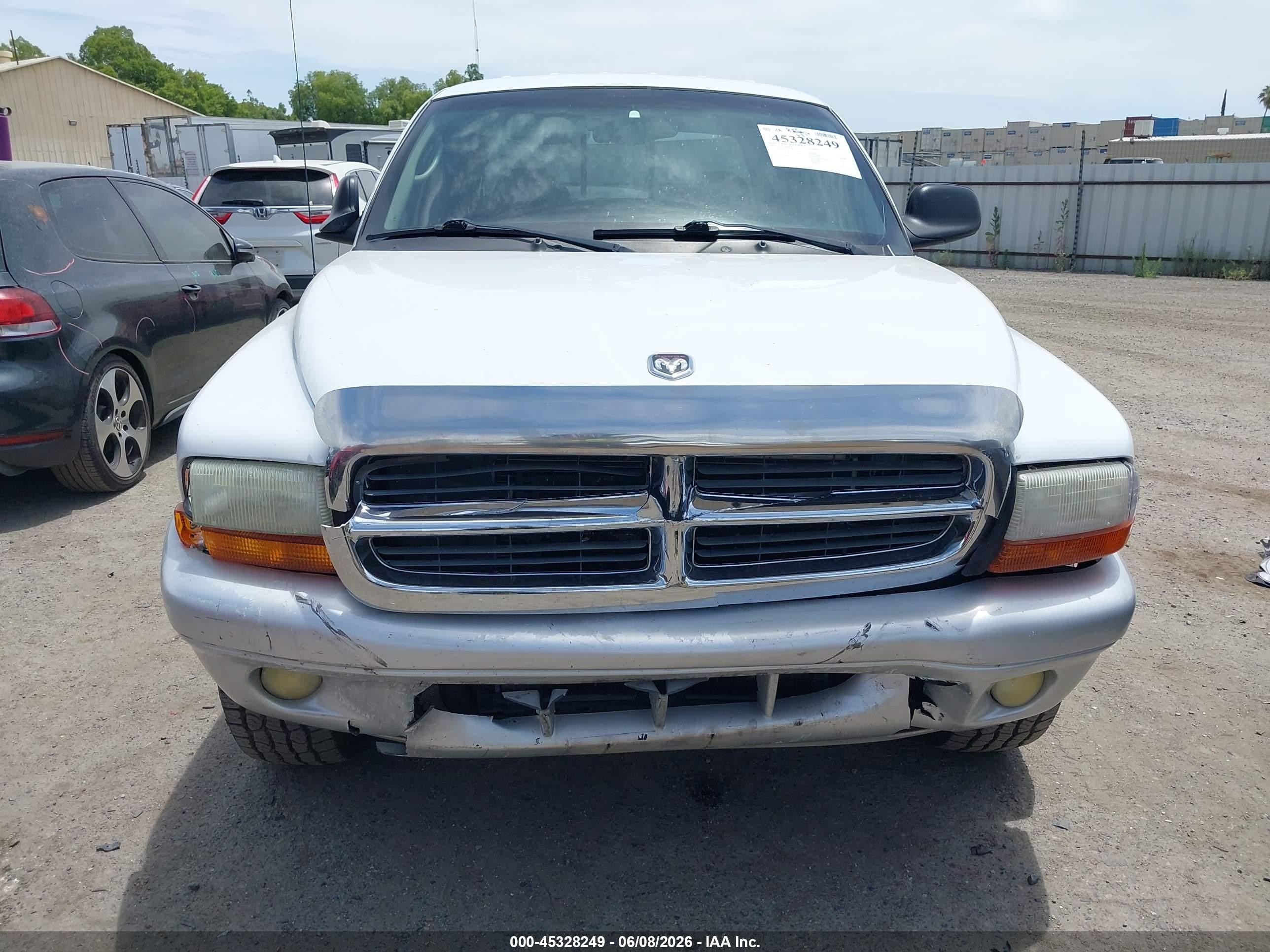 2002 Dodge Dakota Slt Белый vin: 1B7HL48N62S619209